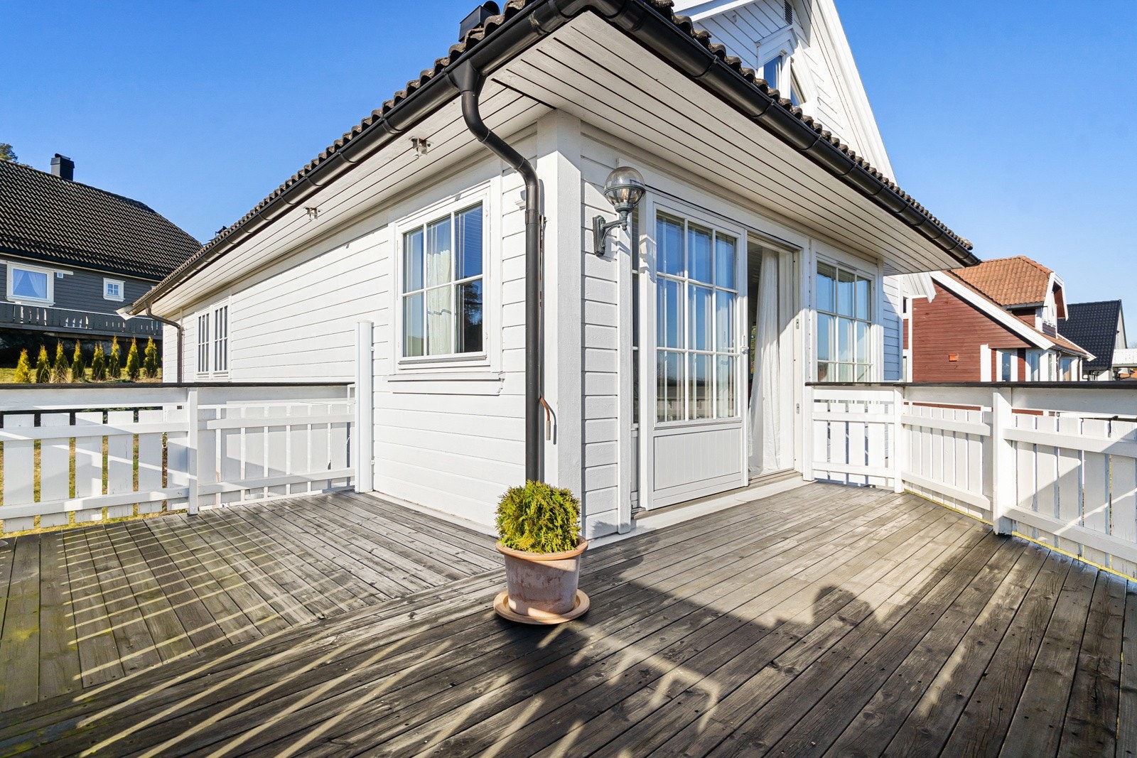 Terrasse med god plass. Galleribilde