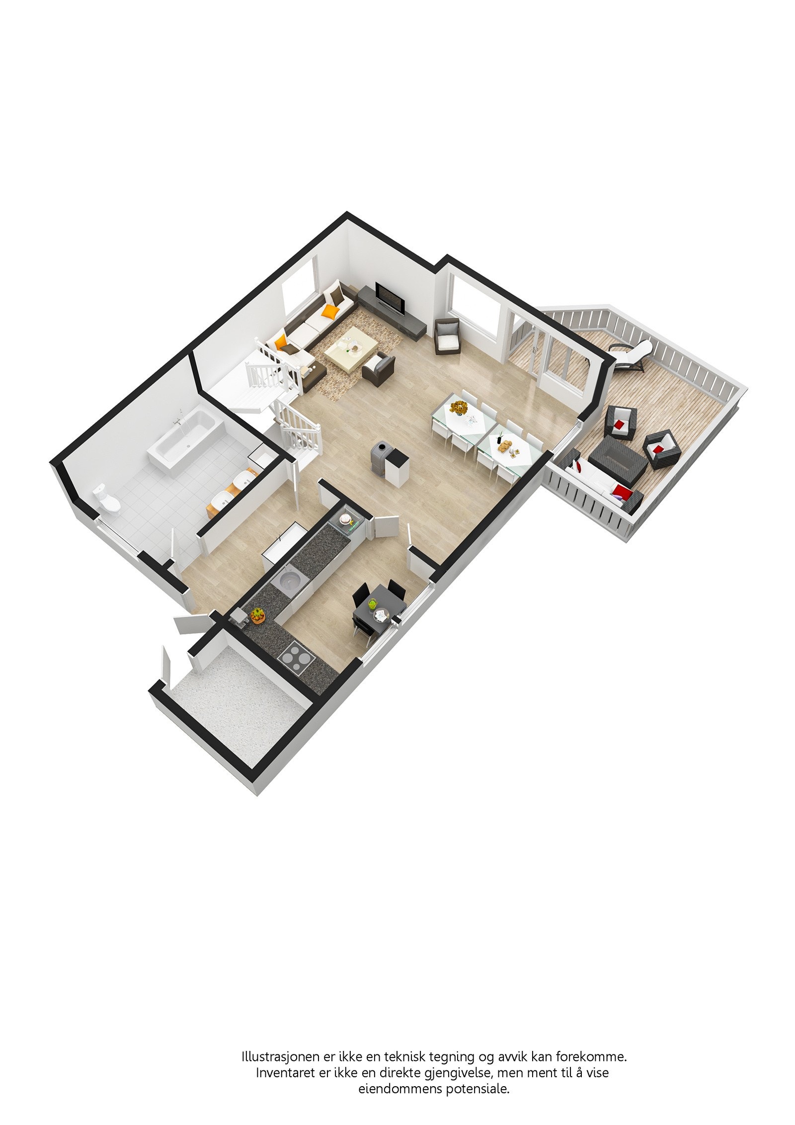 Plantegning 1.etasje Galleribilde