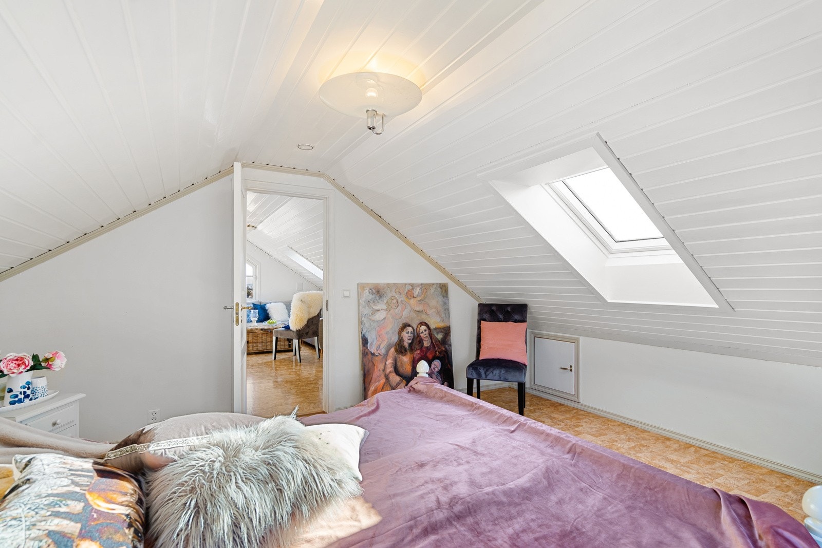 Soverom loftstue. Galleribilde