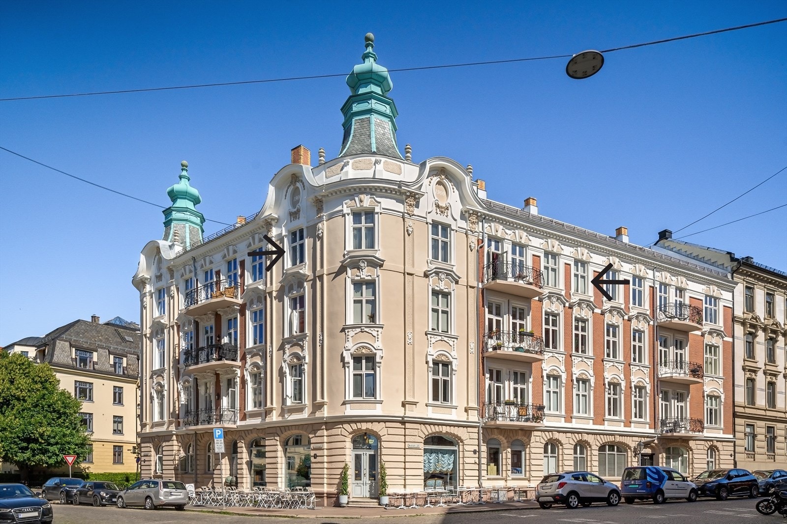 Leiligheten har en svært attraktiv beliggenhet i et veletablert boligstrøk. Galleribilde