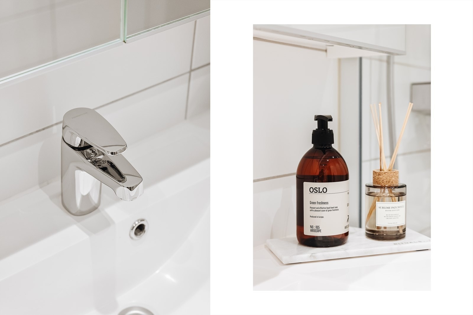 - Badet er innredet med vegghengt toalett, benkeskap med servant og dusjvegger - Galleribilde