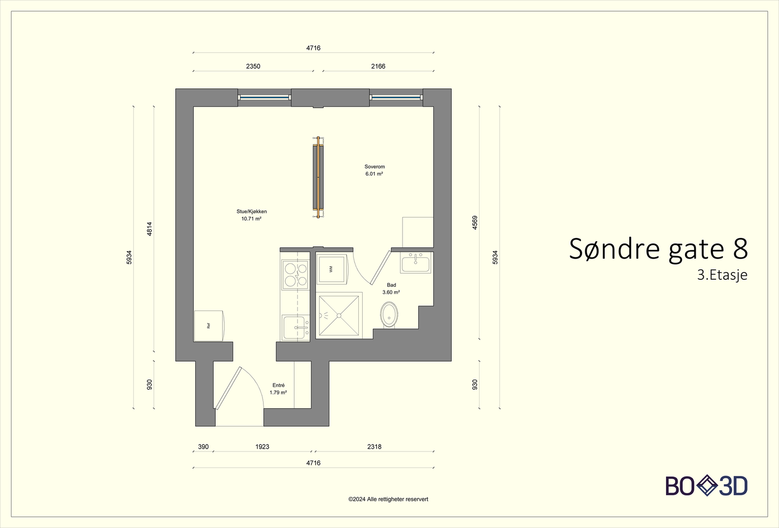 Plantegning. Galleribilde