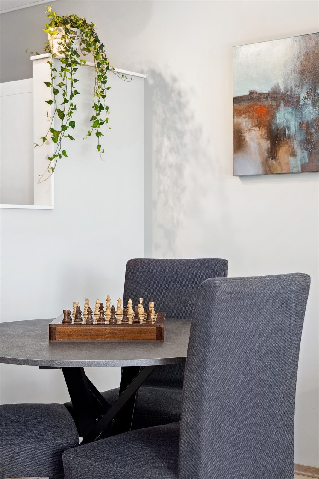 Her er det plass for spisebord. Galleribilde