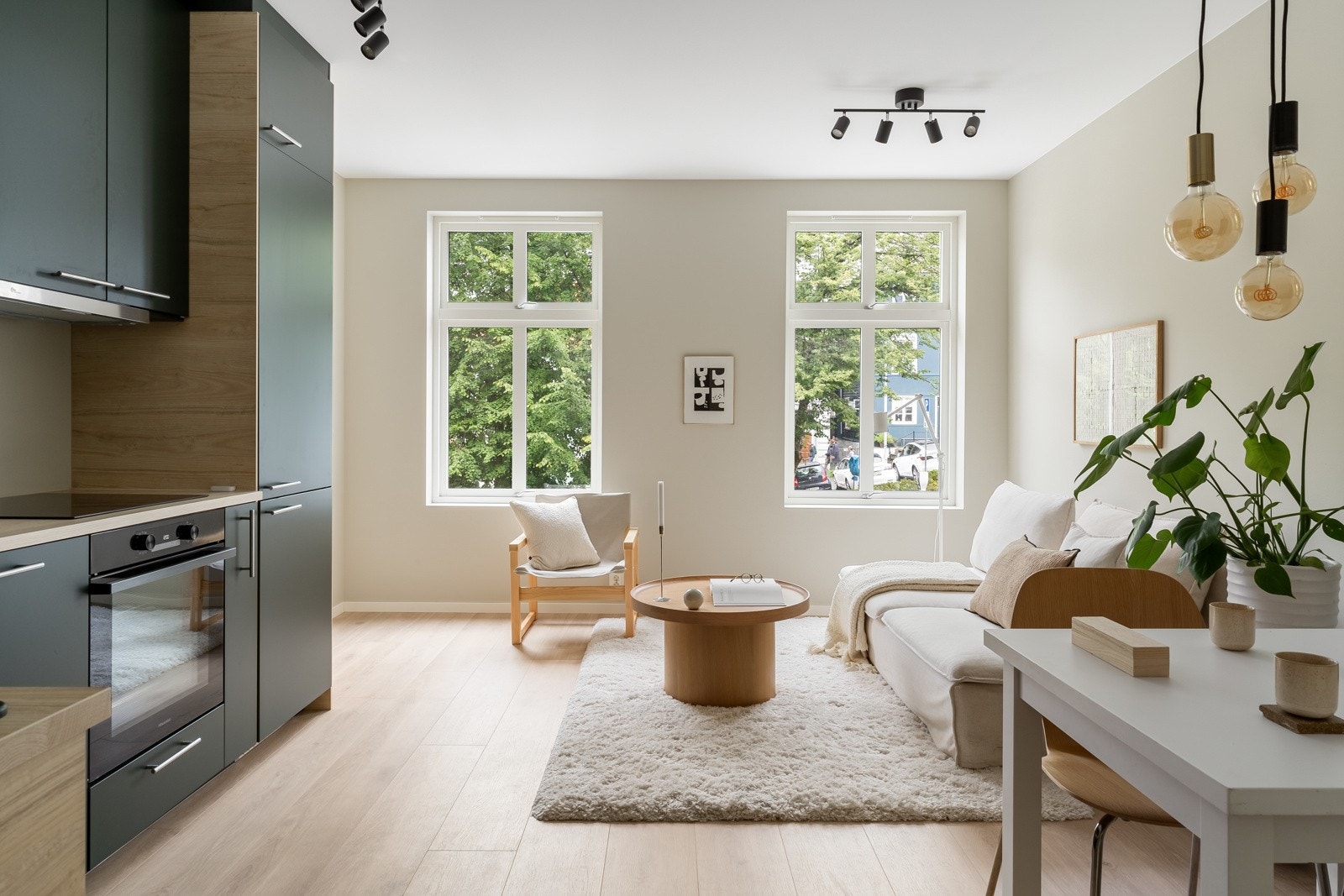 En nyoppussett og moderne leilighet i Bergen sentrum. Galleribilde