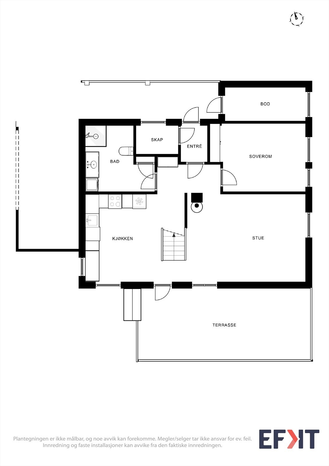 Plantegning 1.etasje Galleribilde