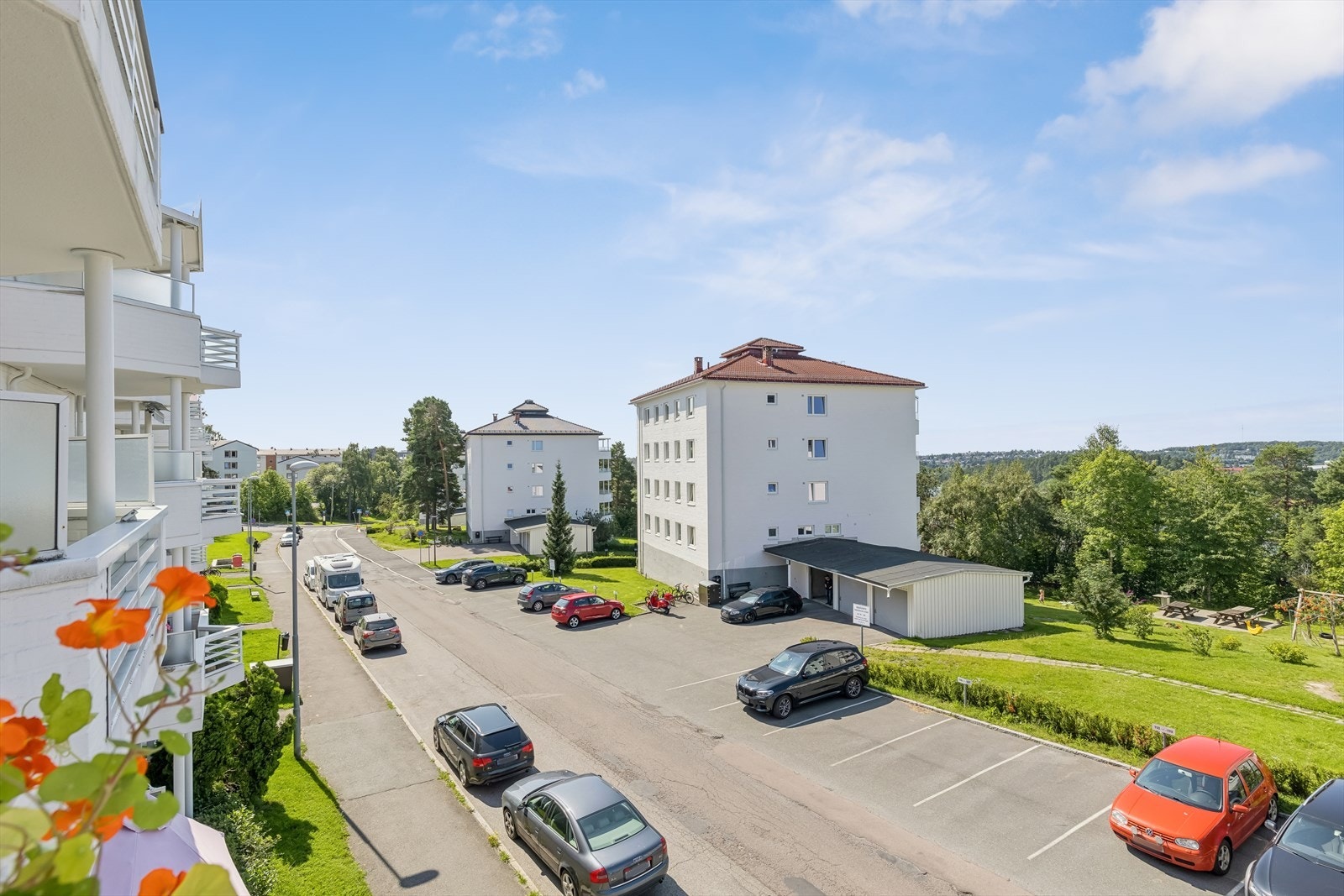 Utsikt fra balkongen Galleribilde