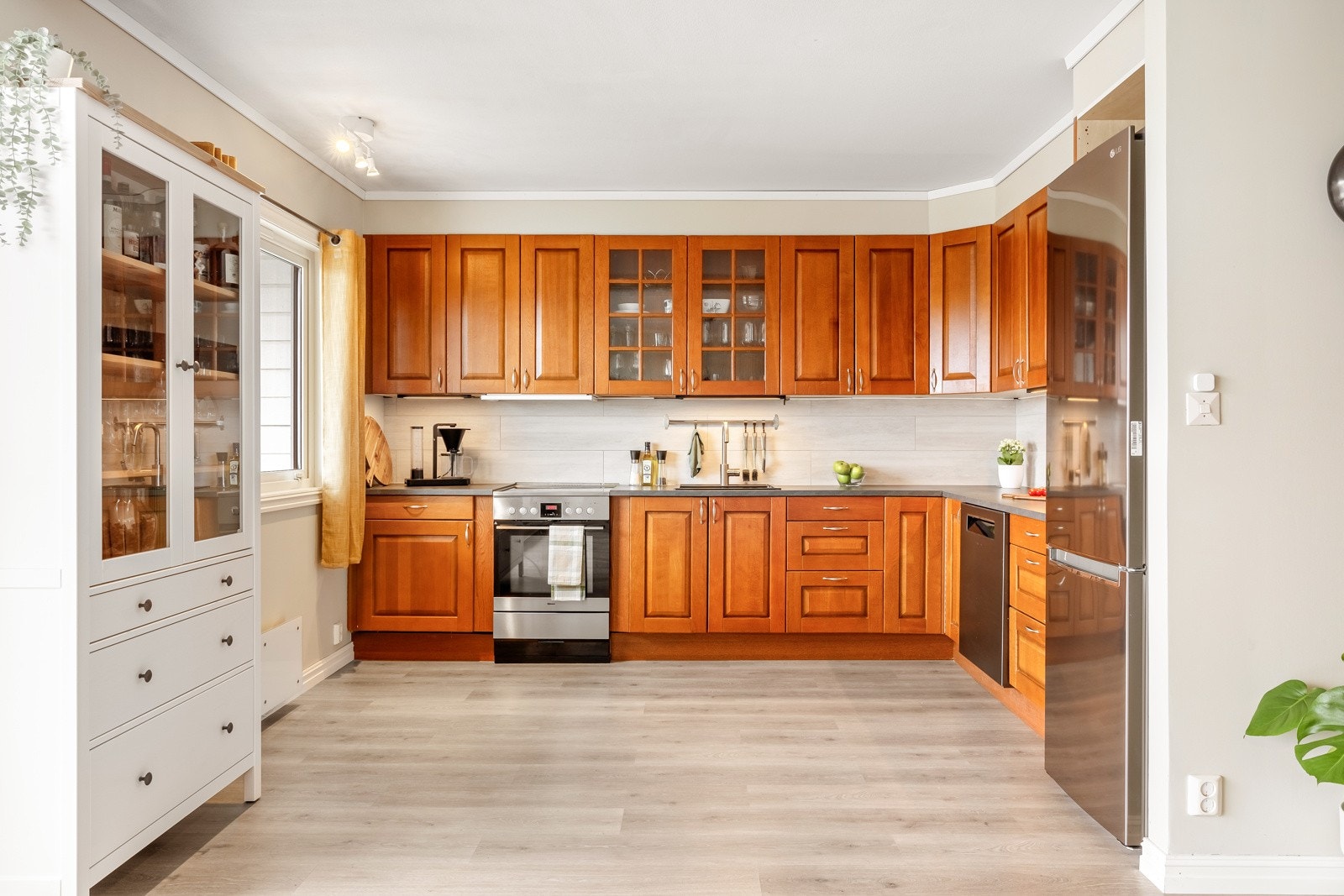 Kjøkkenet er målt til 10,6 kvm. Galleribilde