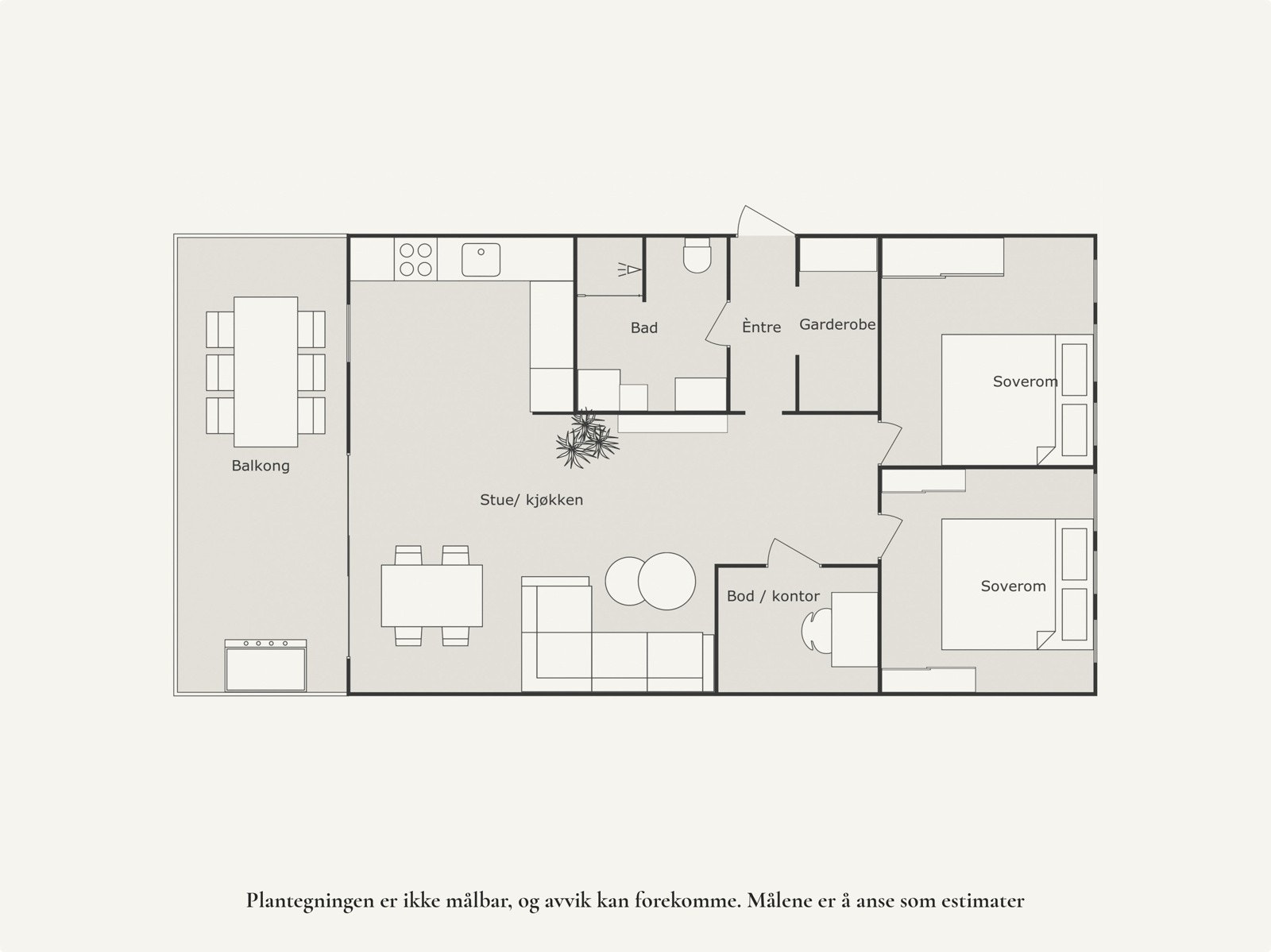 Plantegning 4.etg. Galleribilde