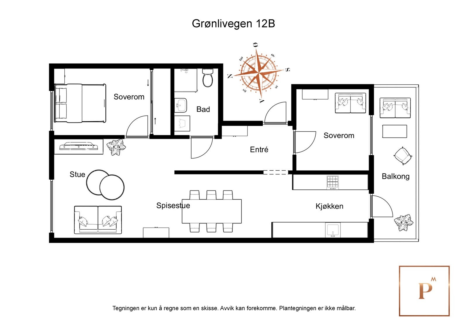 Plantegning Galleribilde