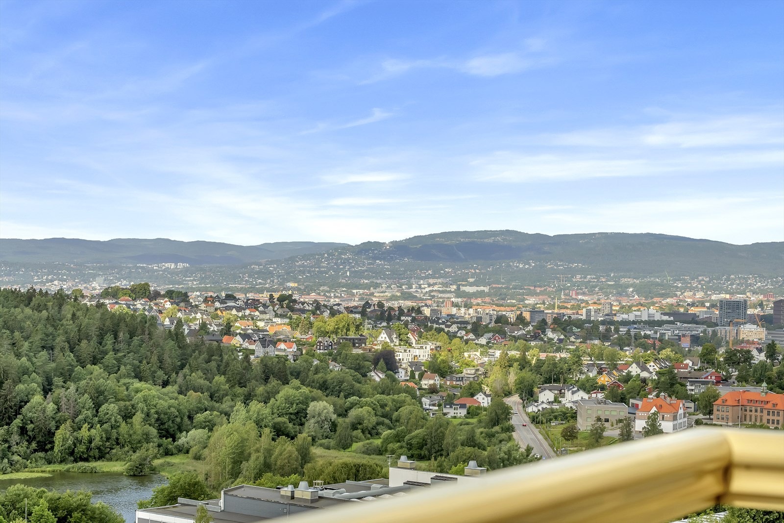 Fantastisk utsikt fra balkongen. Galleribilde