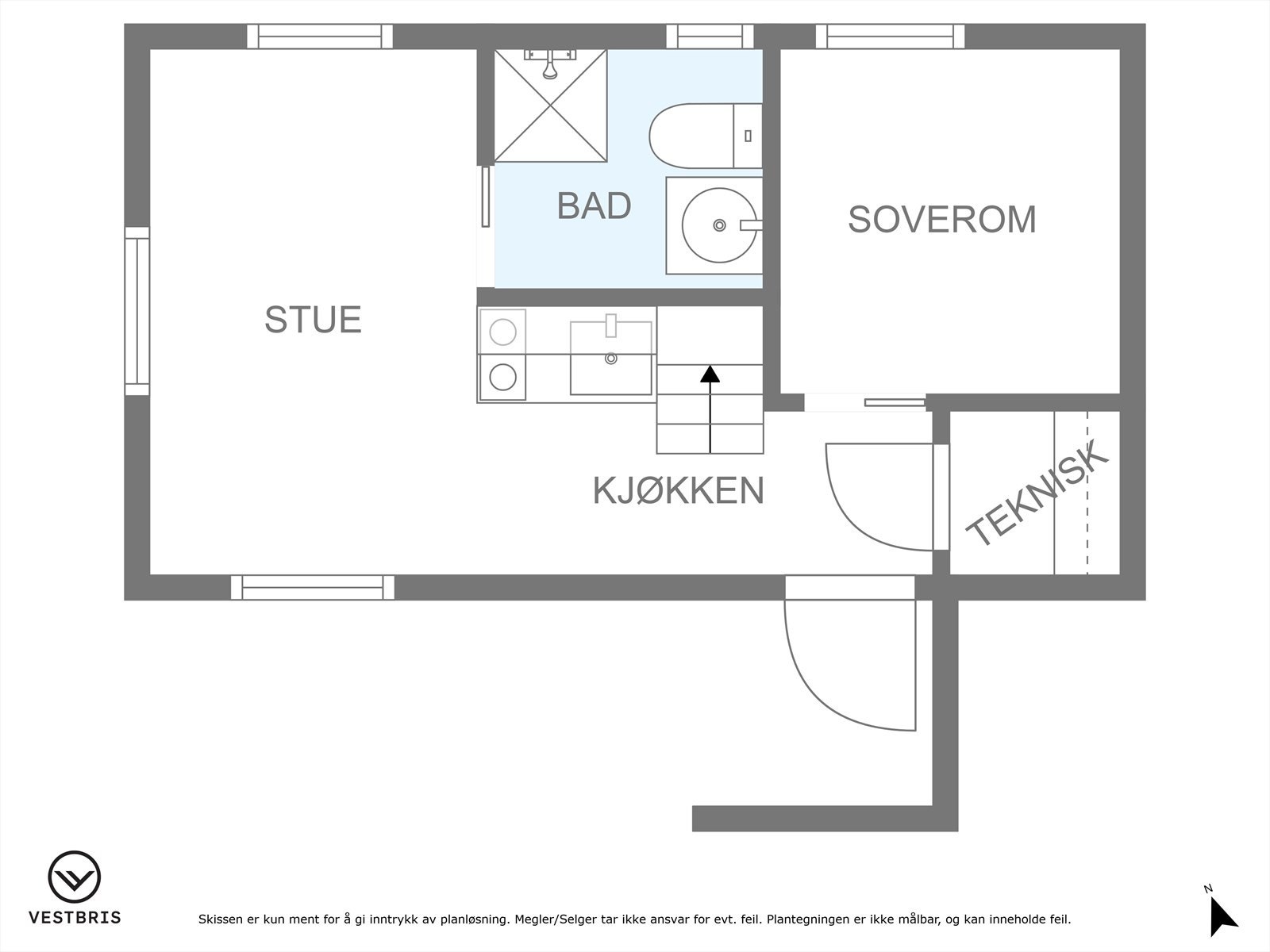 Plantegning anneks Galleribilde