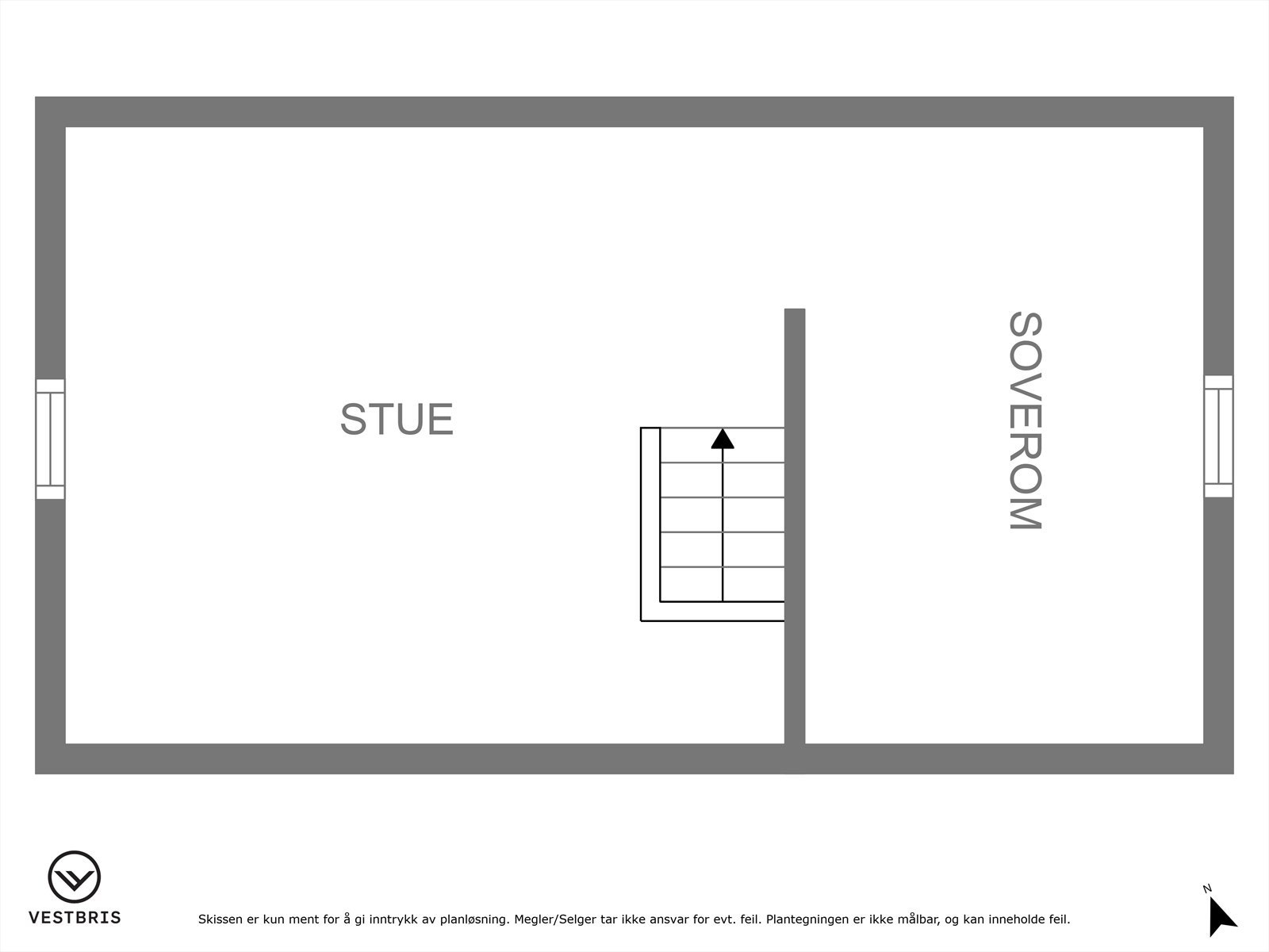 Plantegning loft anneks Galleribilde
