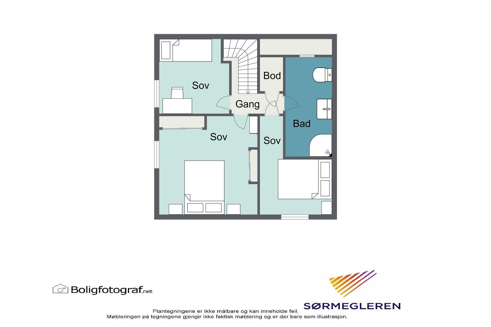 Planløsning 2. etasje Galleribilde