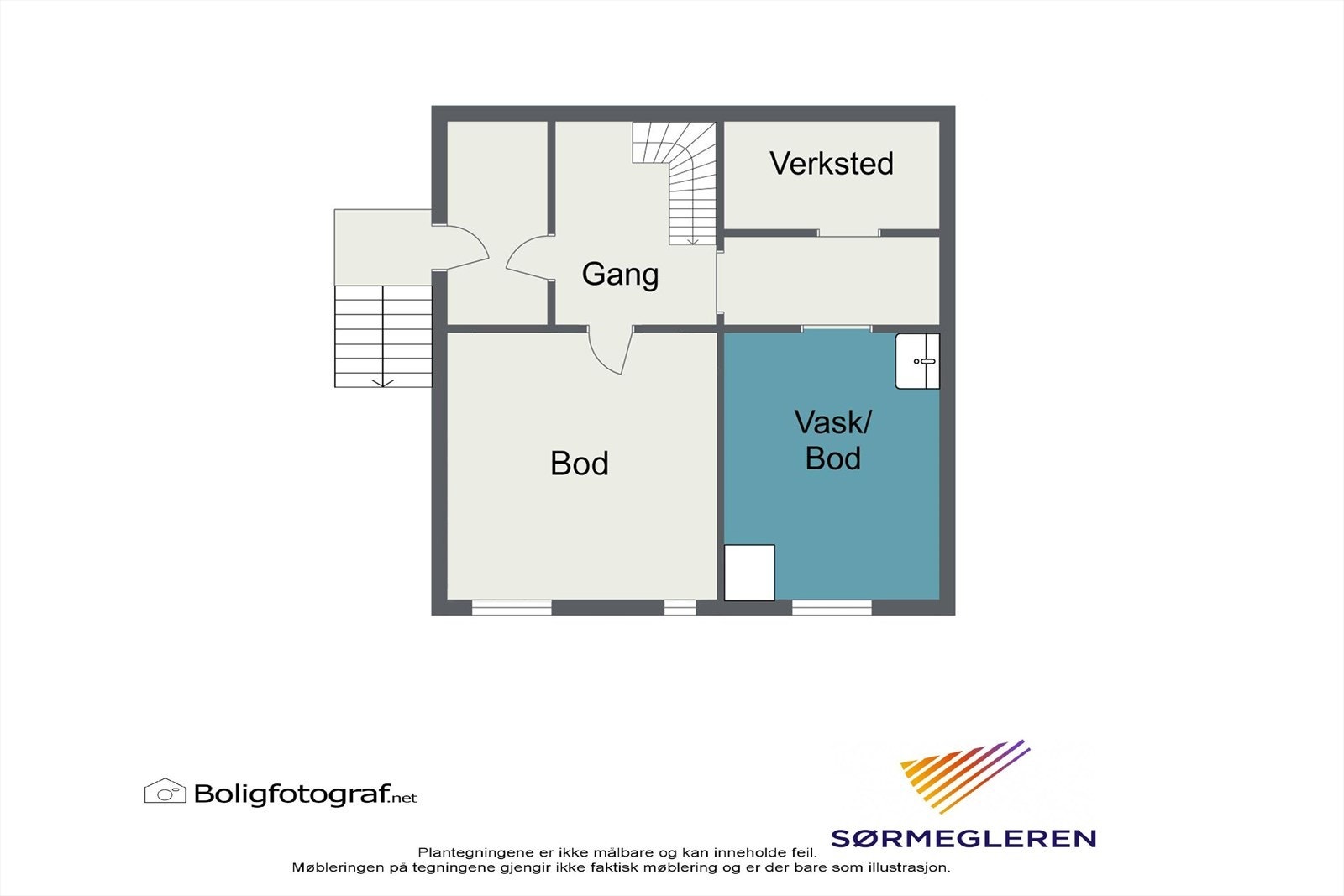 Planløsning kjeller Galleribilde