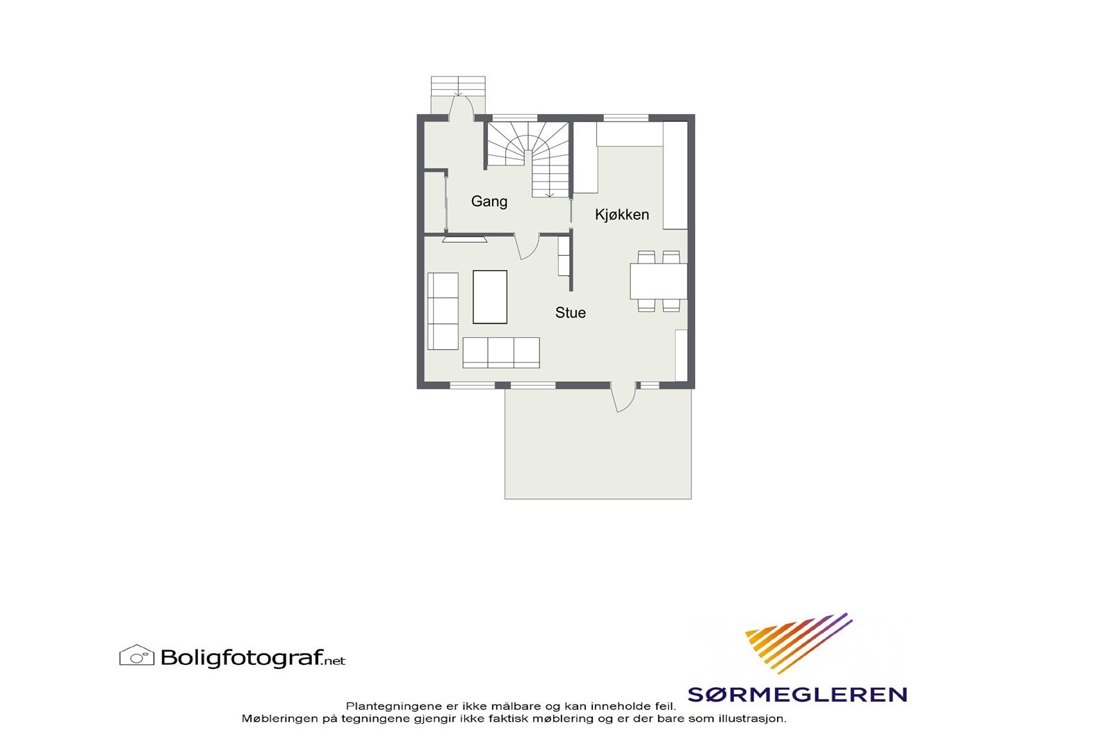 Planløsning 1. etasje Galleribilde