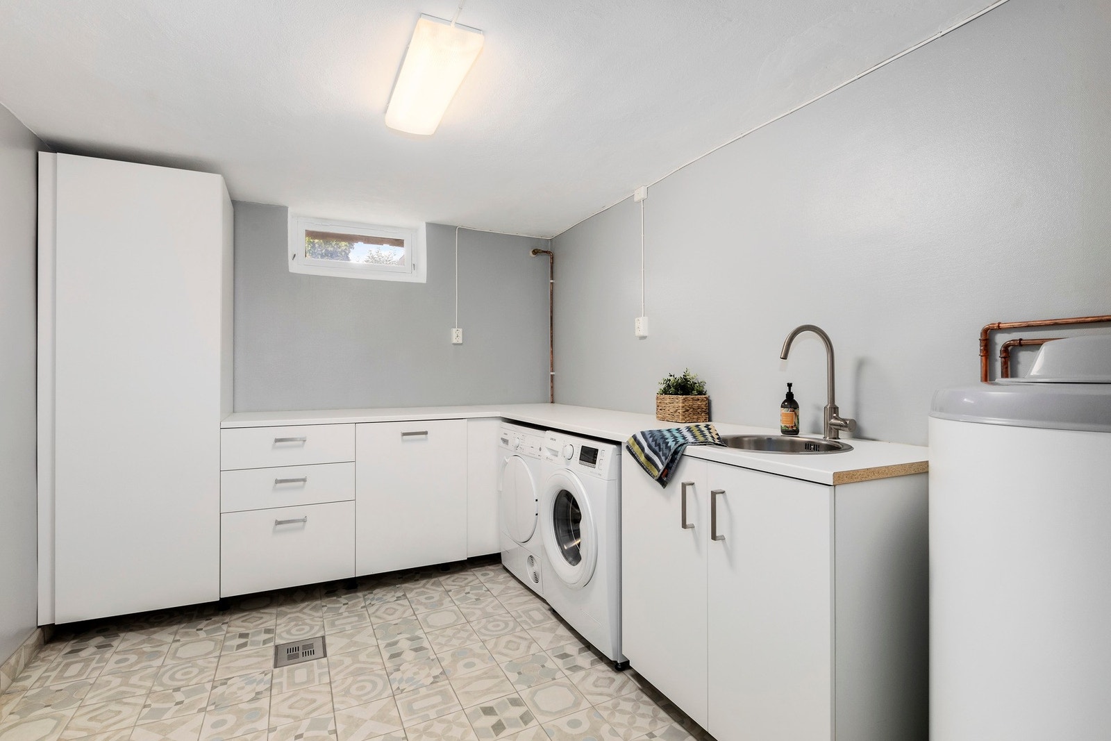 Vaskerommet er på 8,5 kvm og ble renovert i 2015. Galleribilde