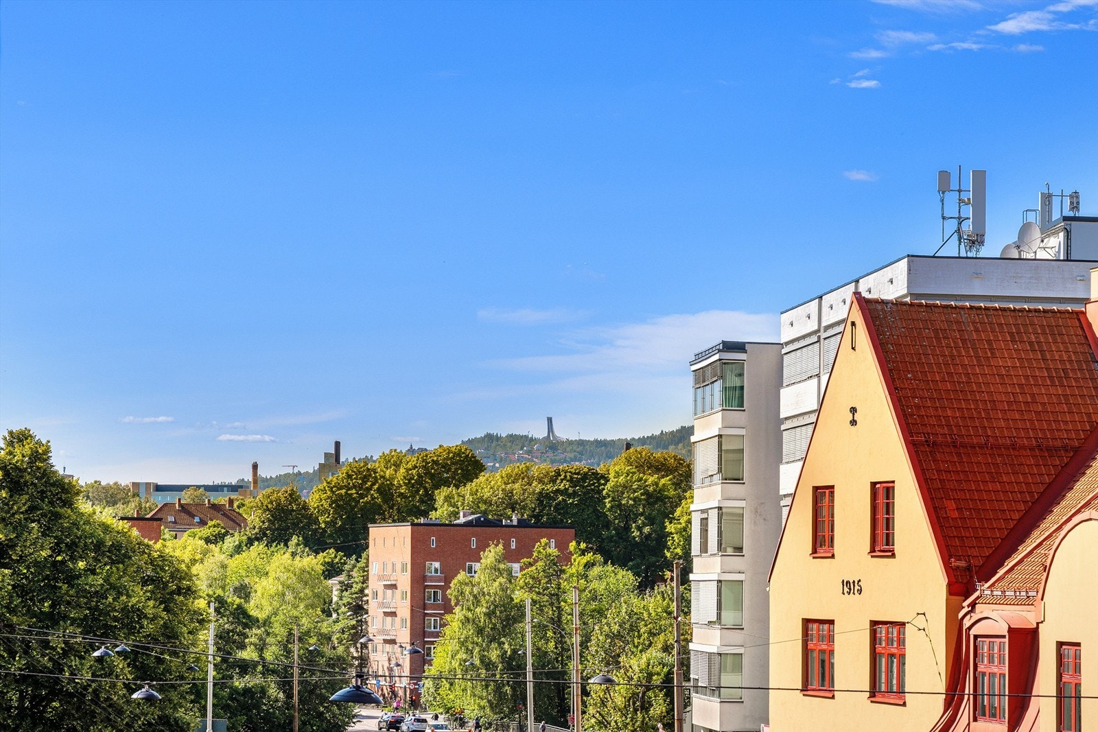 Utsikt fra balkong. Galleribilde