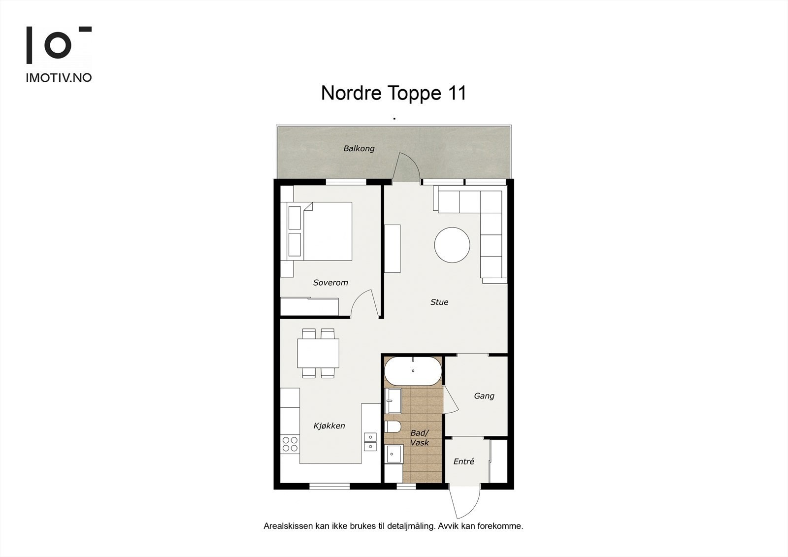 - God planløsning. I tillegg disponerer leiligheten en ekstern bod på 4,3 m² - Galleribilde