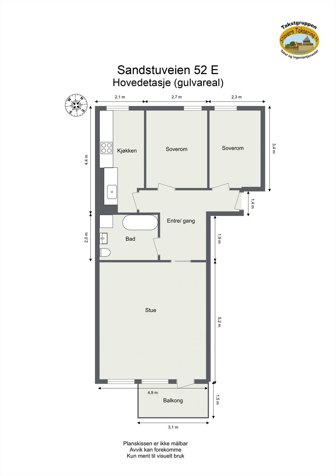 Planskisse 2. etasje Galleribilde