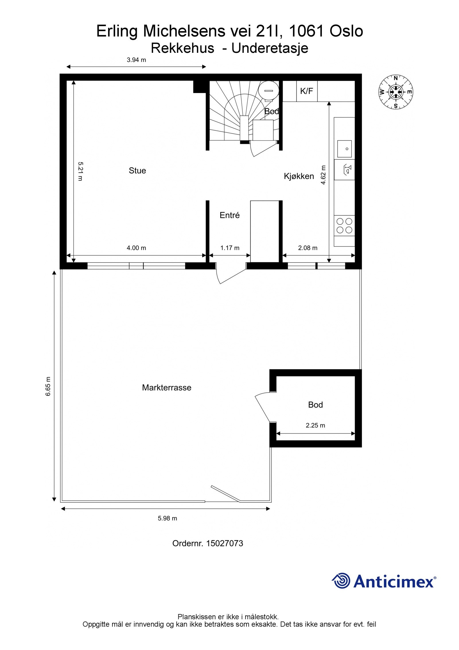 Plantegning 1 etg. Galleribilde