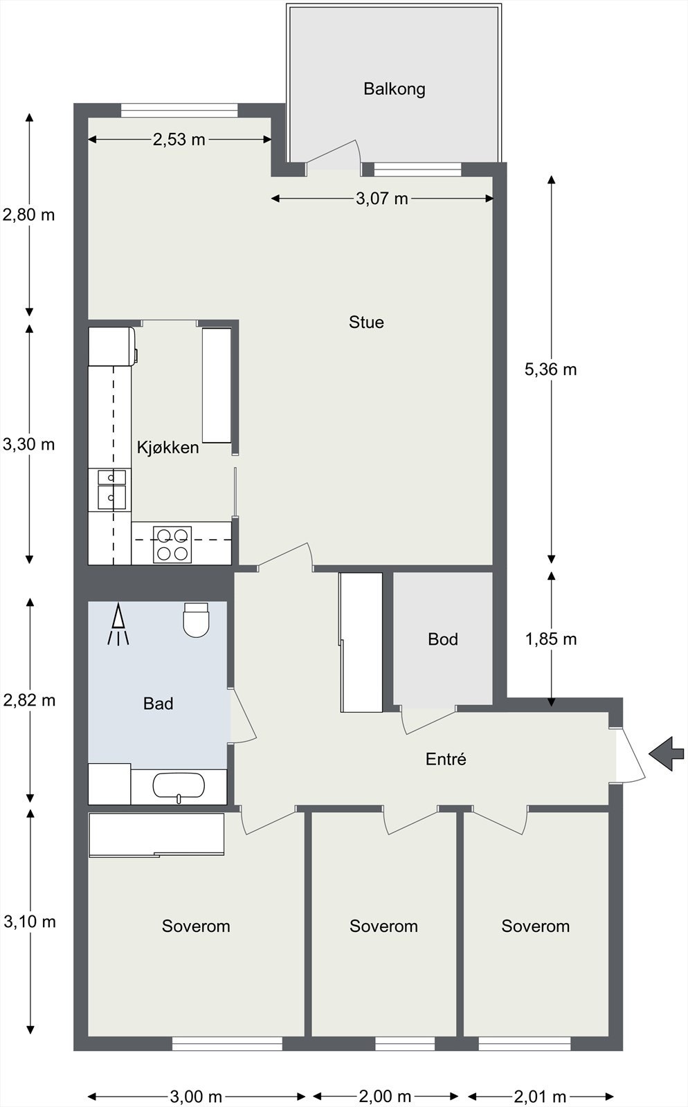 Plantegning Galleribilde