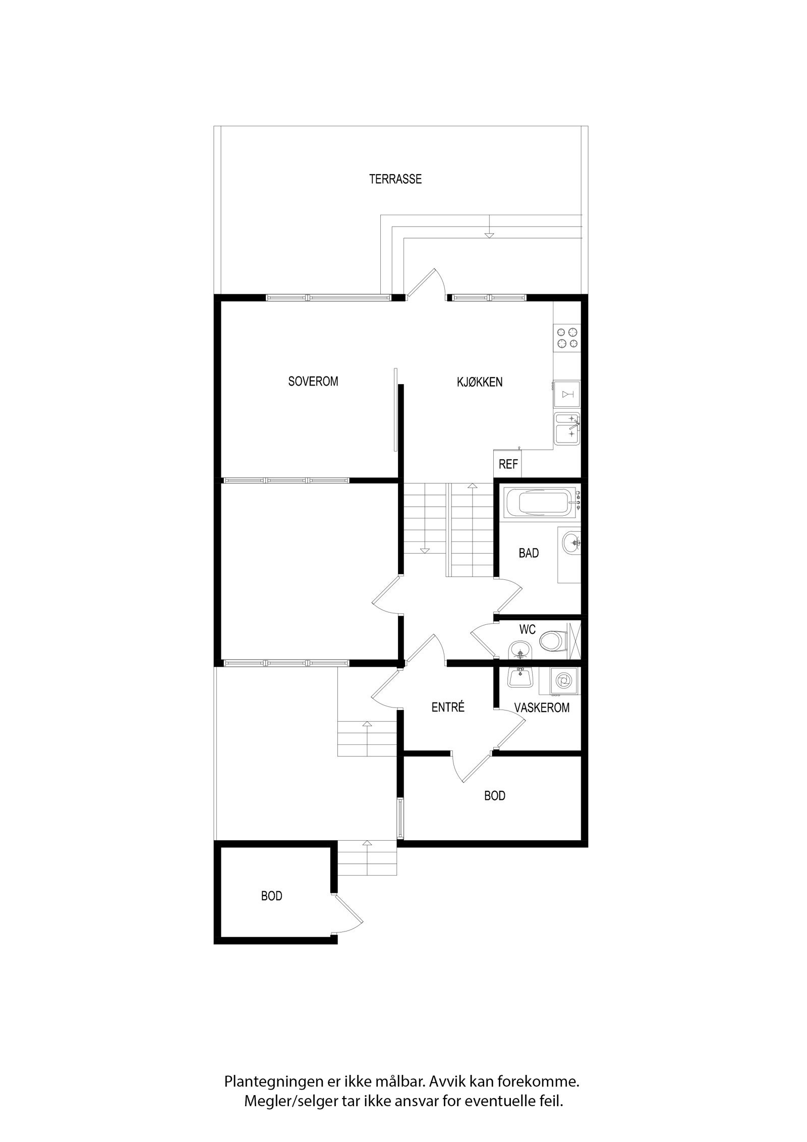 Plantegning Plan 1 & 2 Galleribilde