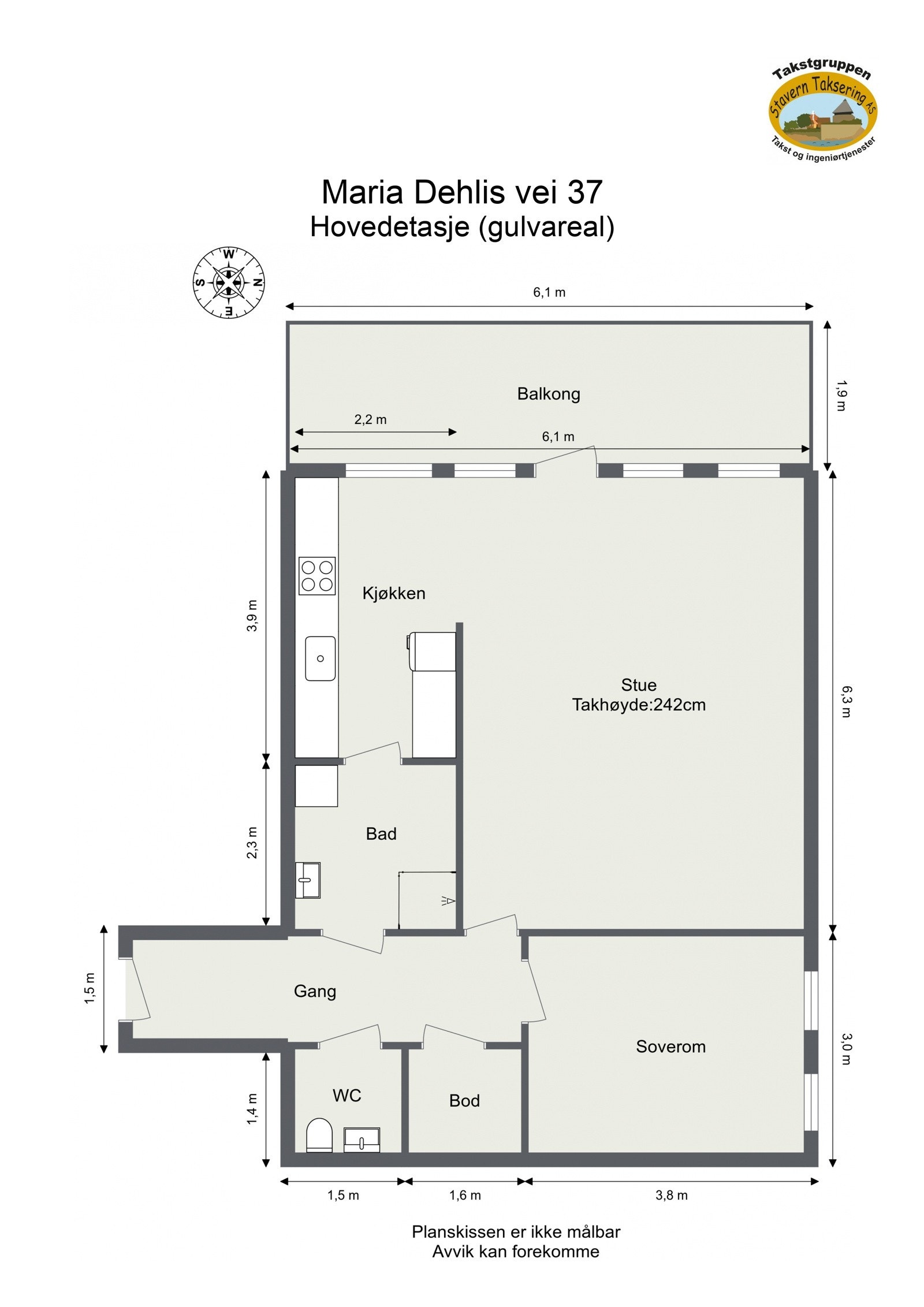 Plantegning Galleribilde