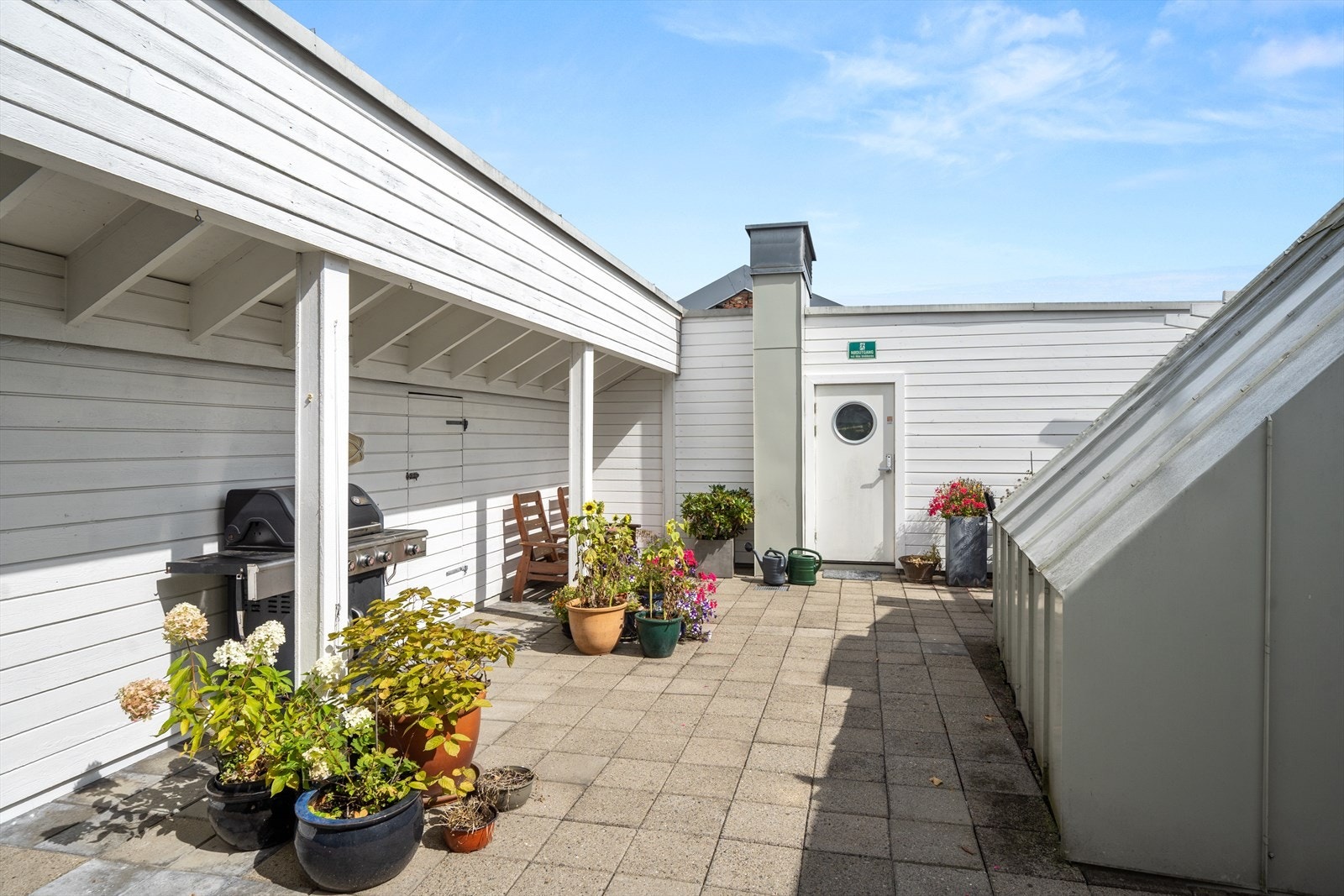 Hyggelig felles takterrasse Galleribilde