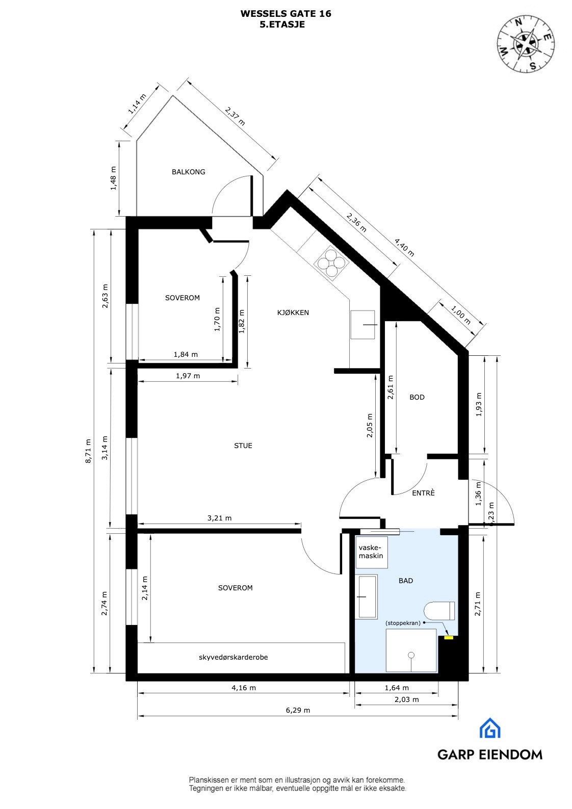 Plantegning Galleribilde