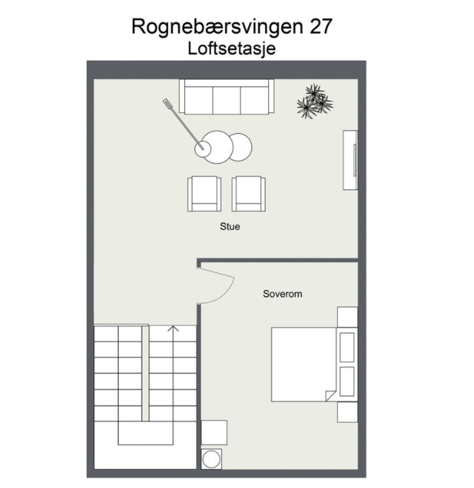 Planskisse Loft Galleribilde