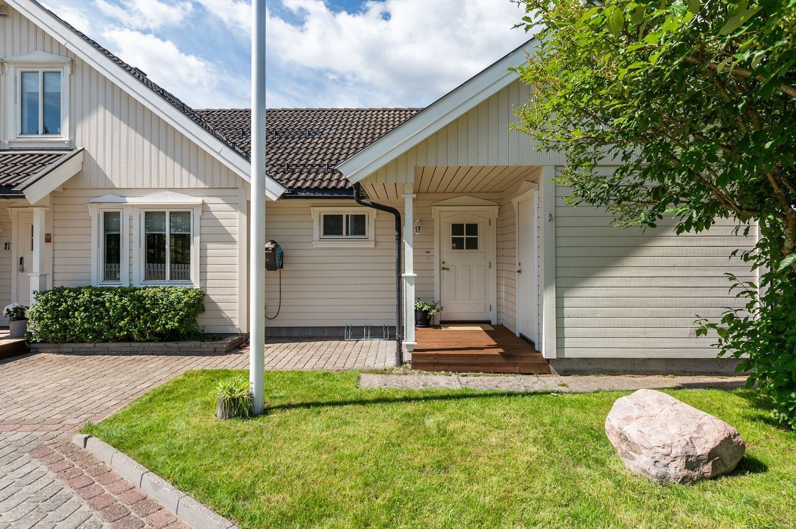 Separat leilighet som gir gode muligheter for skattefrie leieinntekter. Leiligheten leies ut for kr. 11.500 pr mnd i dag. Dette inkluderer strøm og internett. Leiligheten har et eget overbygget inngangsparti med adkomst til en utvendig bod på 6m². Galleribilde