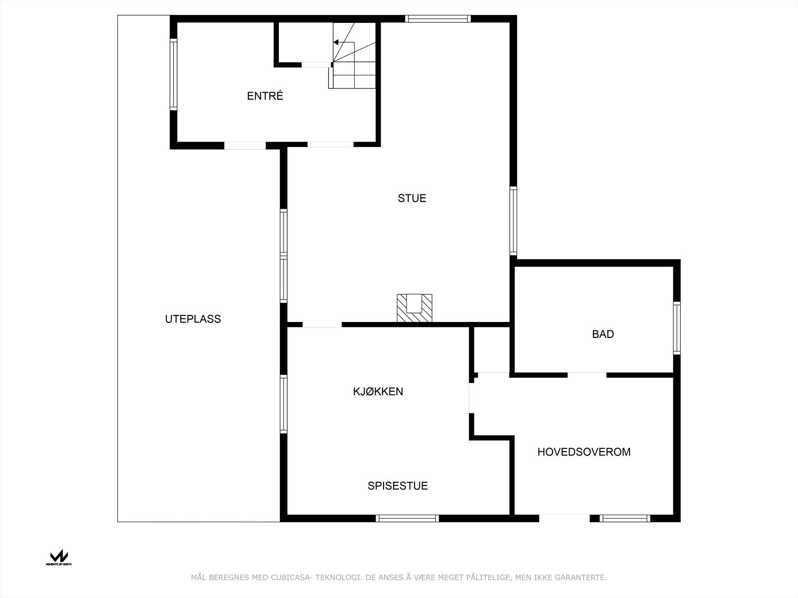Hovedetasje.
(hovedsoverommet er en mellomgang/utgang) Galleribilde