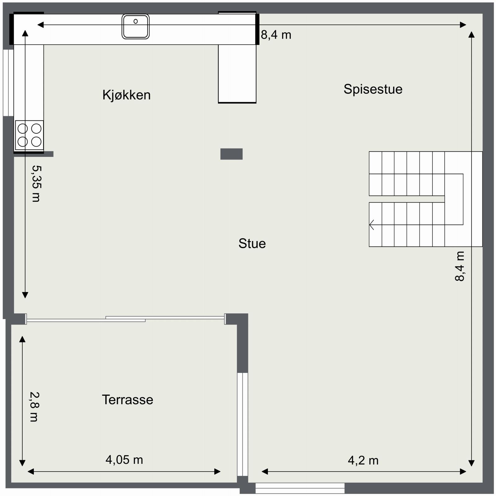 Planløsning. Etasje 2. Galleribilde