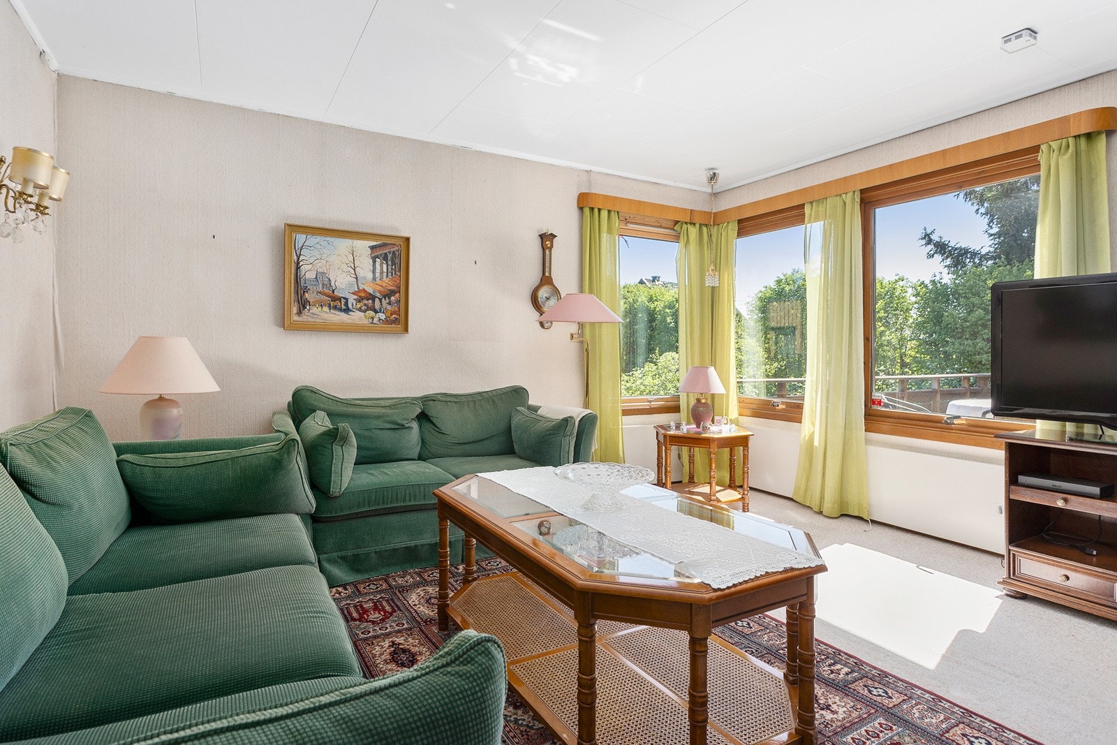 Utsyn mot grøntområde Galleribilde