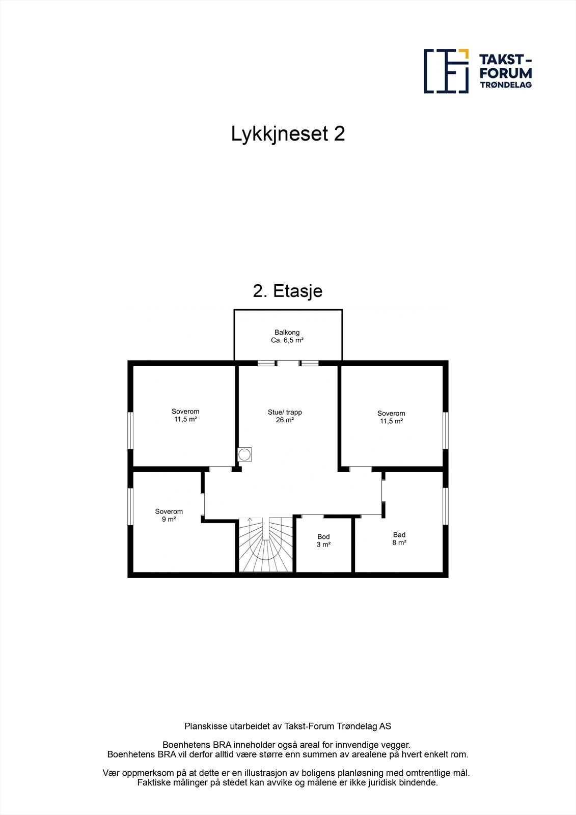 Plantegning 2. etasje Galleribilde