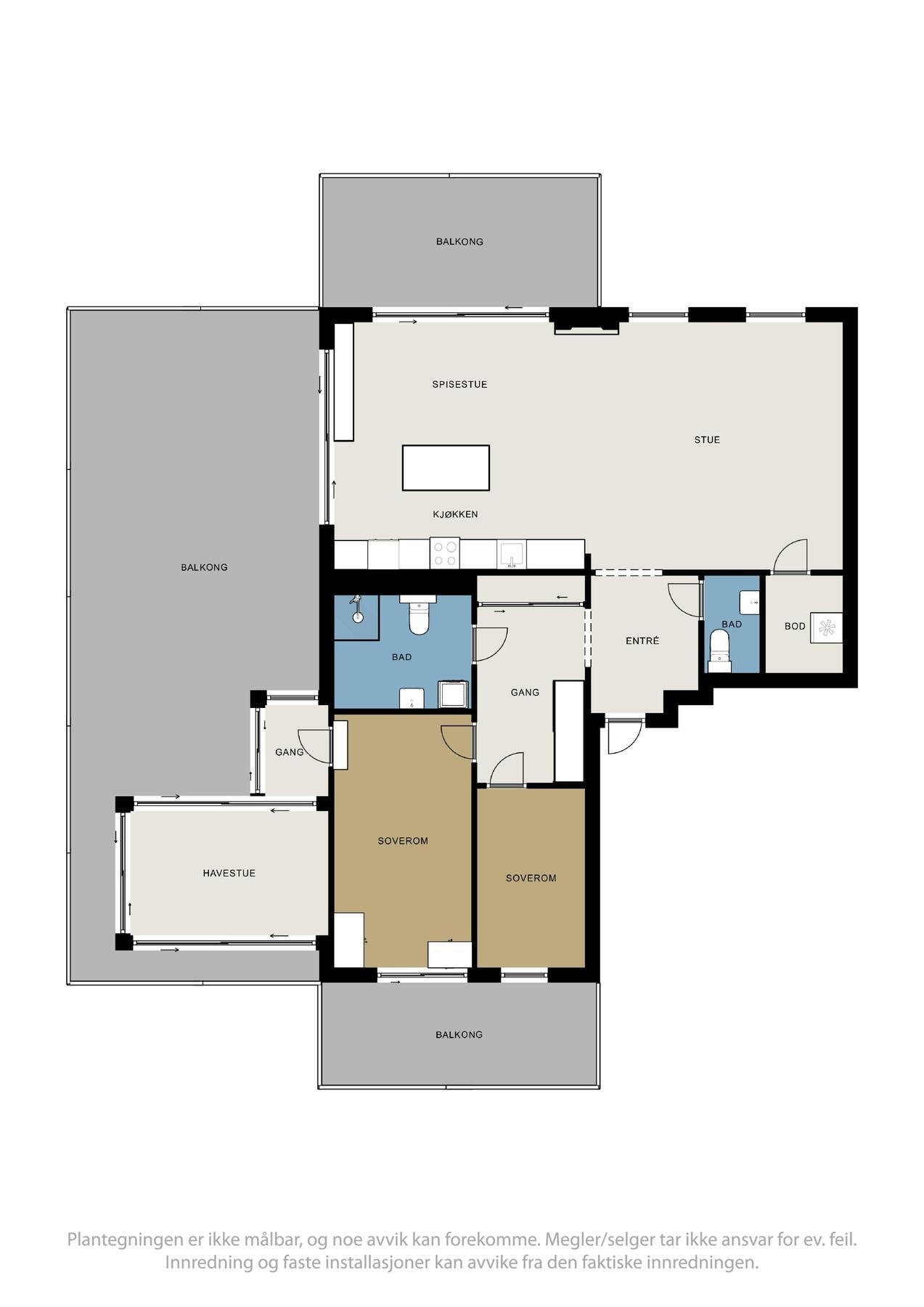 Plantegning Galleribilde