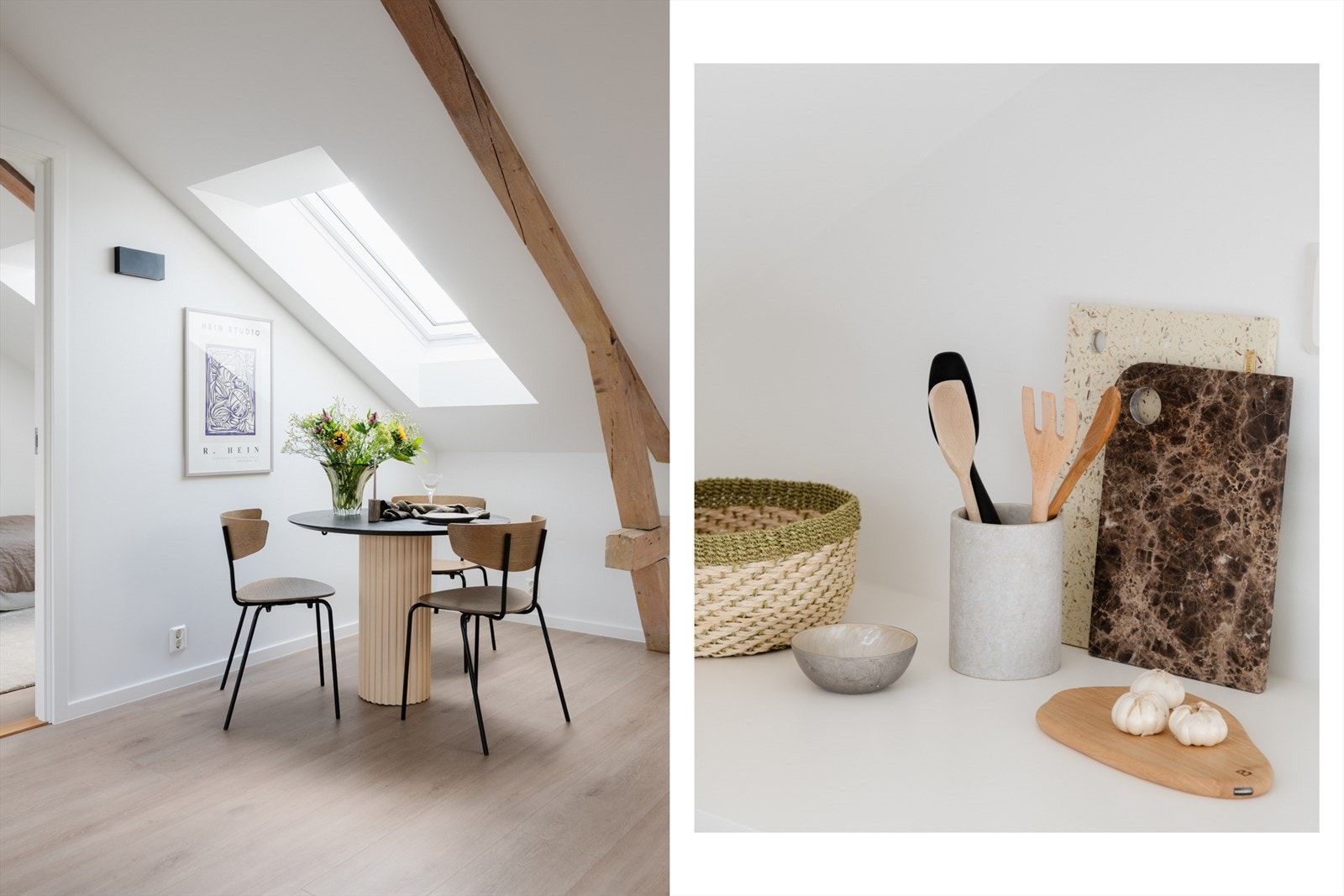 Det lyse palettet gjør det enkelt å innrede etter egen stil og behov. Galleribilde