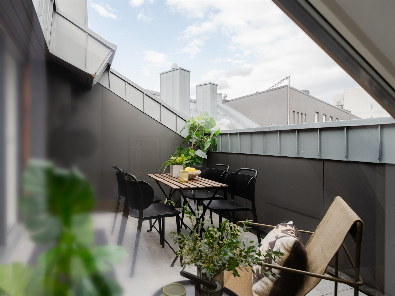 Terrassen er på ca. 9 kvm. Galleribilde