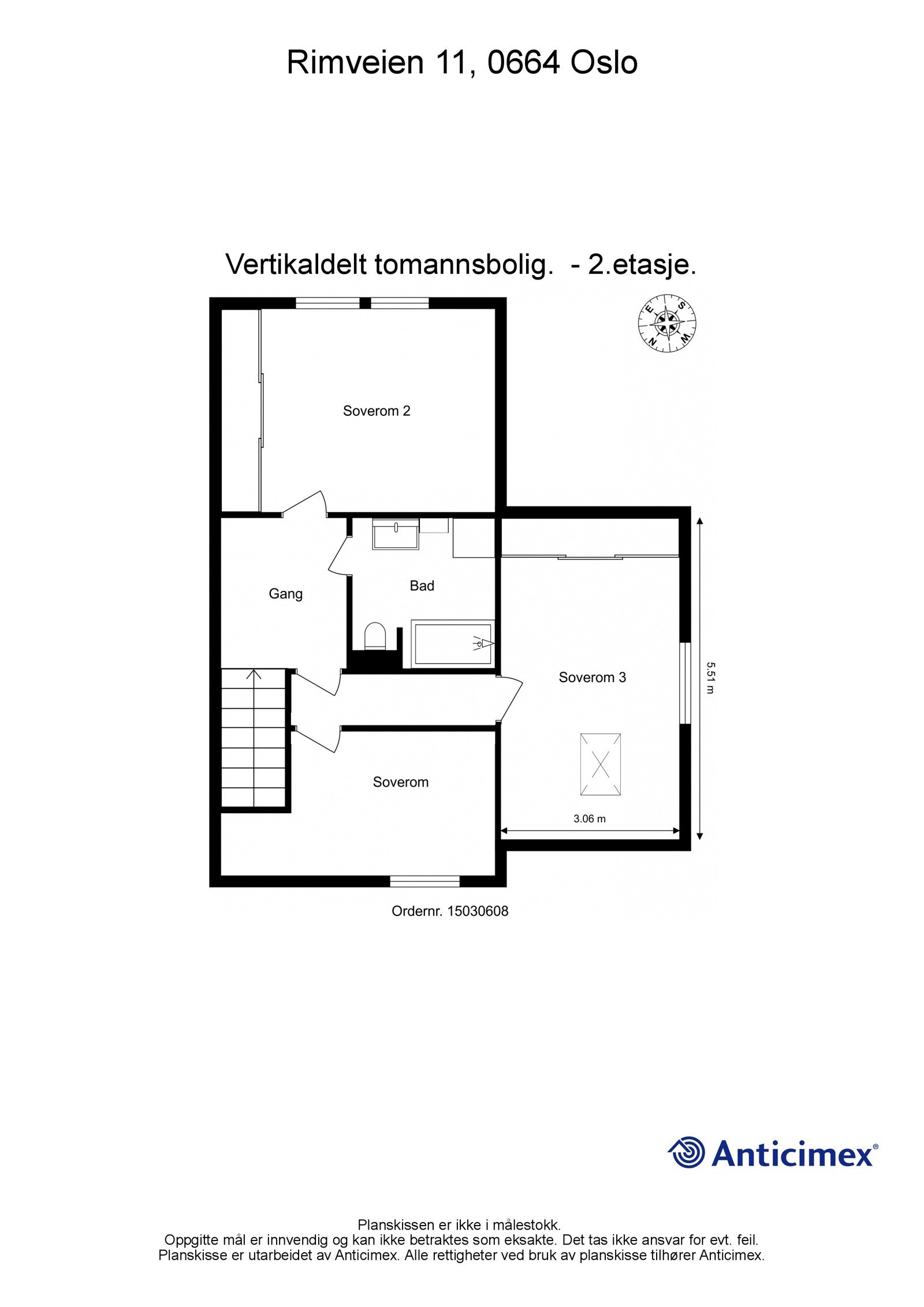 Alternativ plantegning for 2. etasje. Galleribilde