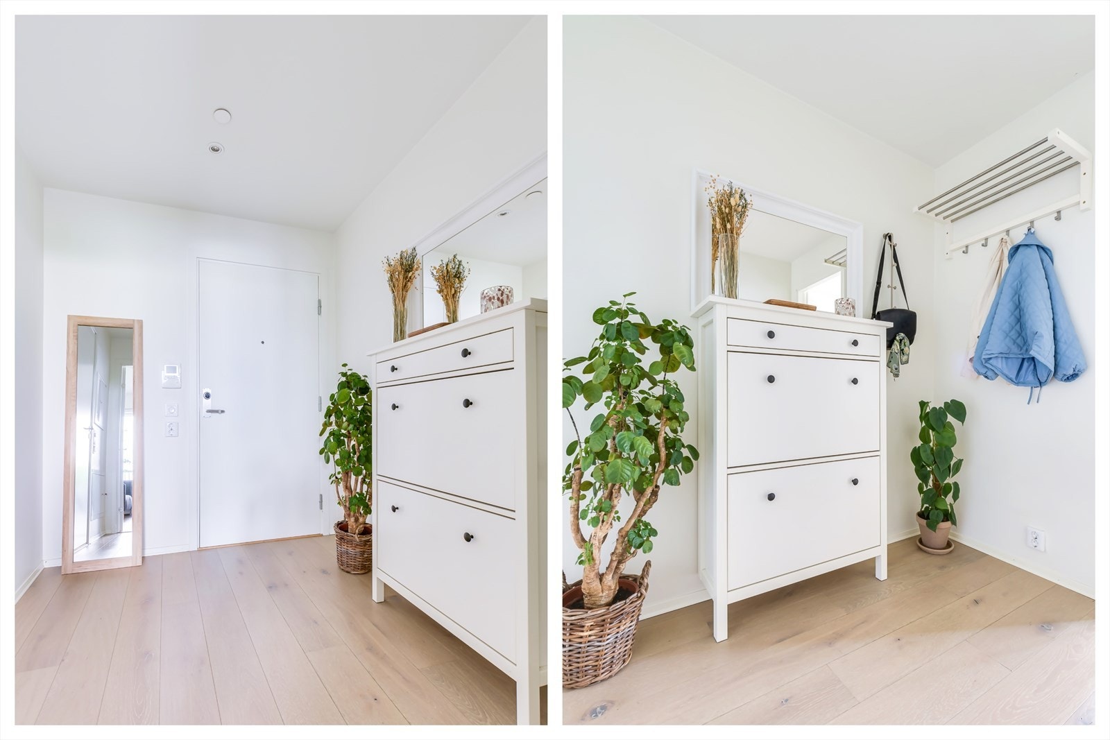 Svært romslig gang/entré med god plass til garderobeskap Galleribilde