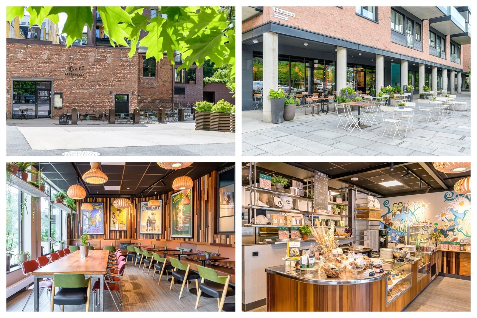Lokalrestauranten Kraft kan anbefales på det varmeste - Du har også nydelig kaffe og bakevarer i lokal kafé - Alt innen et stenkast fra boligen Galleribilde