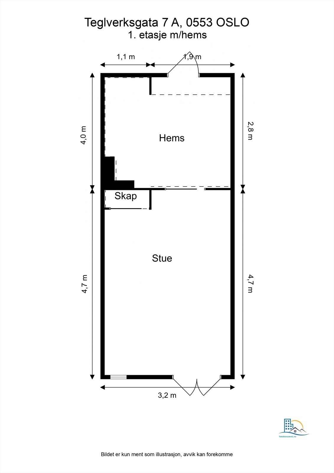 Plantegning - hems Galleribilde