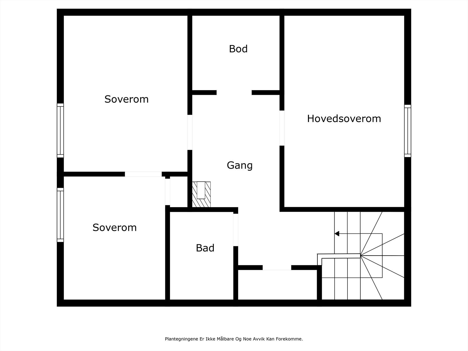 Plantegning 3. etasje Galleribilde