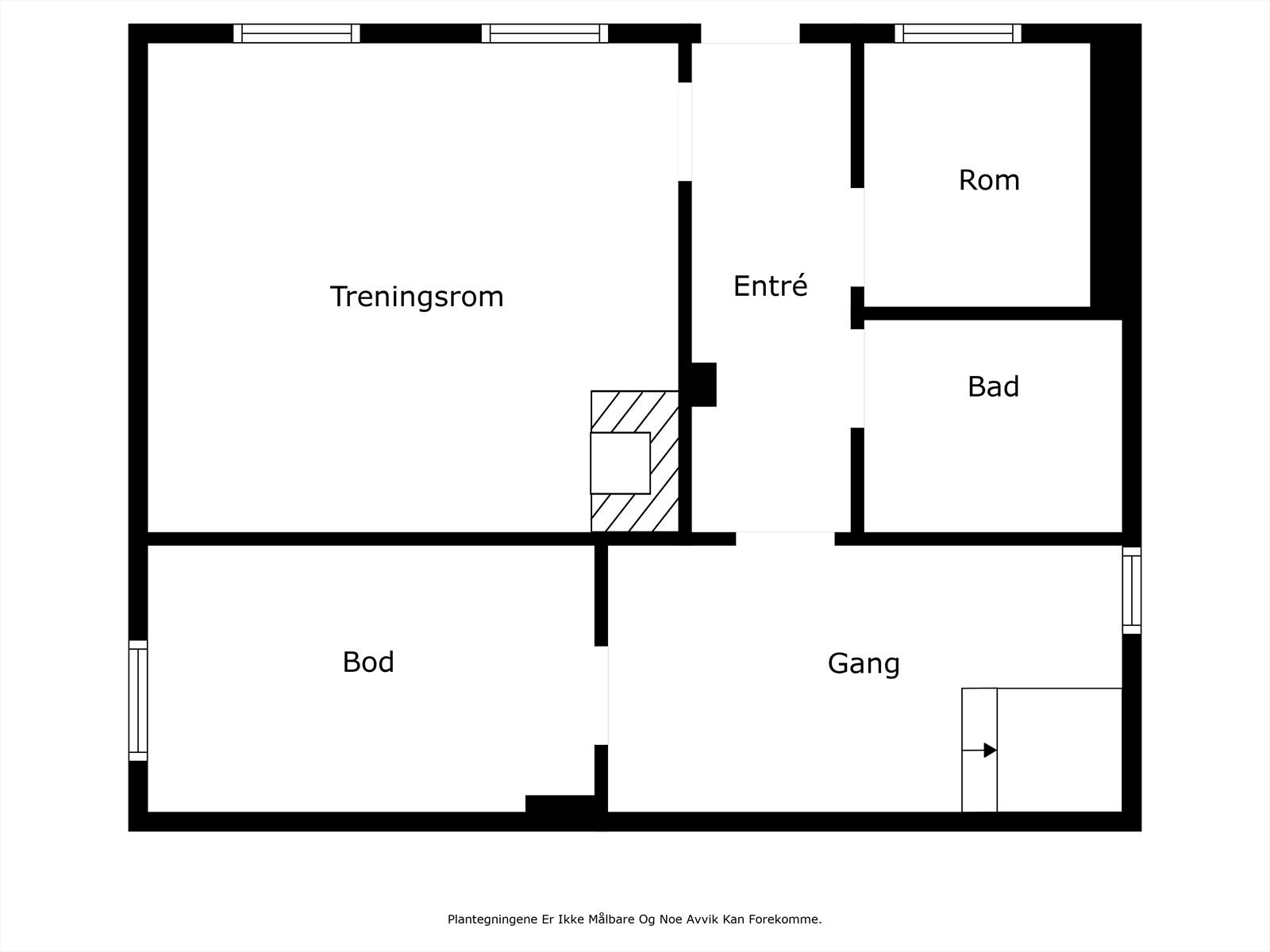 Plantegning 1. etasje Galleribilde