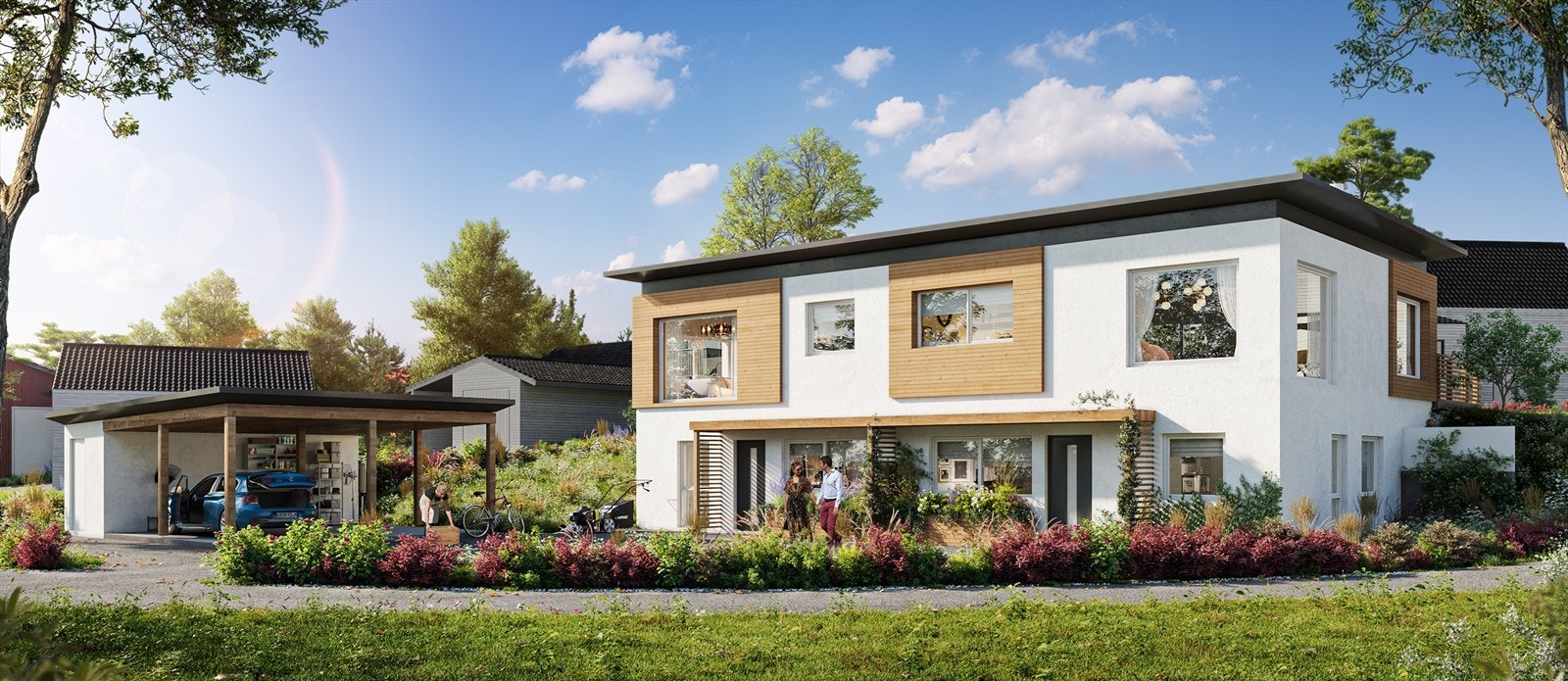 Tomten i Våkkroken 9B presenteres av Kenneth Graarud Olsen i Krogsveen. Rammetillatelse er gitt for oppføring av tomannsbolig. Galleribilde