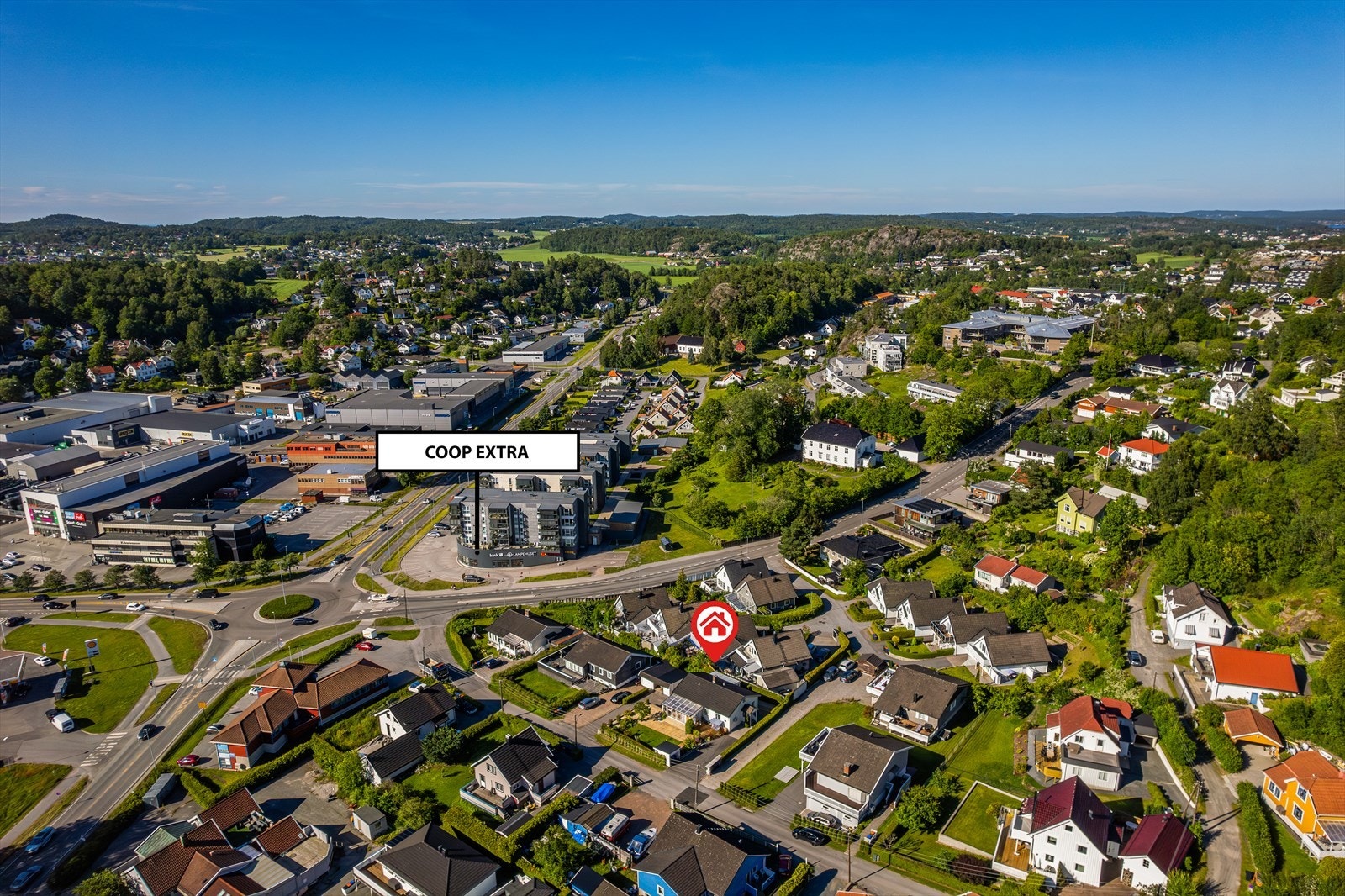 Få minutters gange til flere matbutikker, Galleribilde