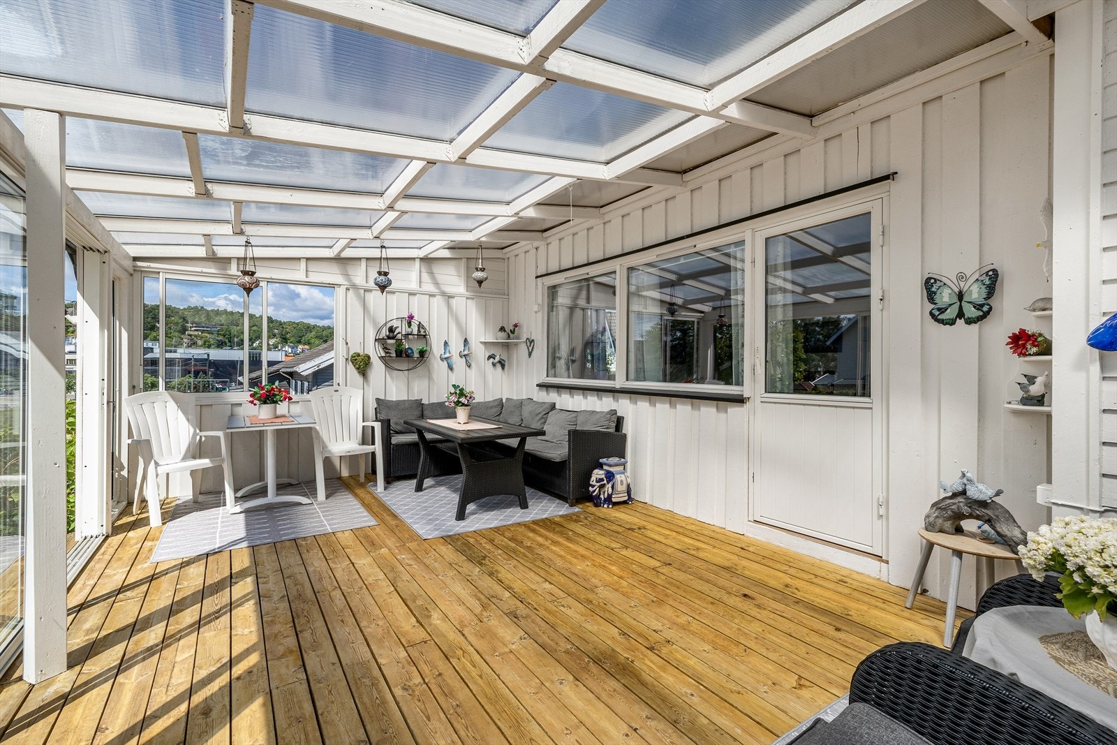 Her kan du sitte skjermet å nyte et hyggelig måltid med venner og familie. Galleribilde