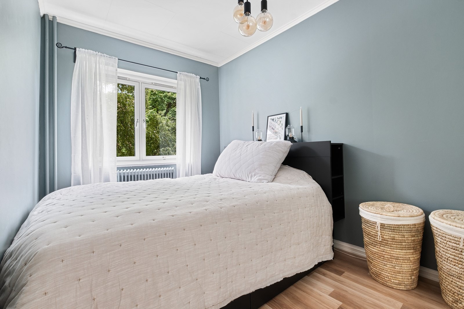 Soverommet er malt i behagelige farger. Galleribilde