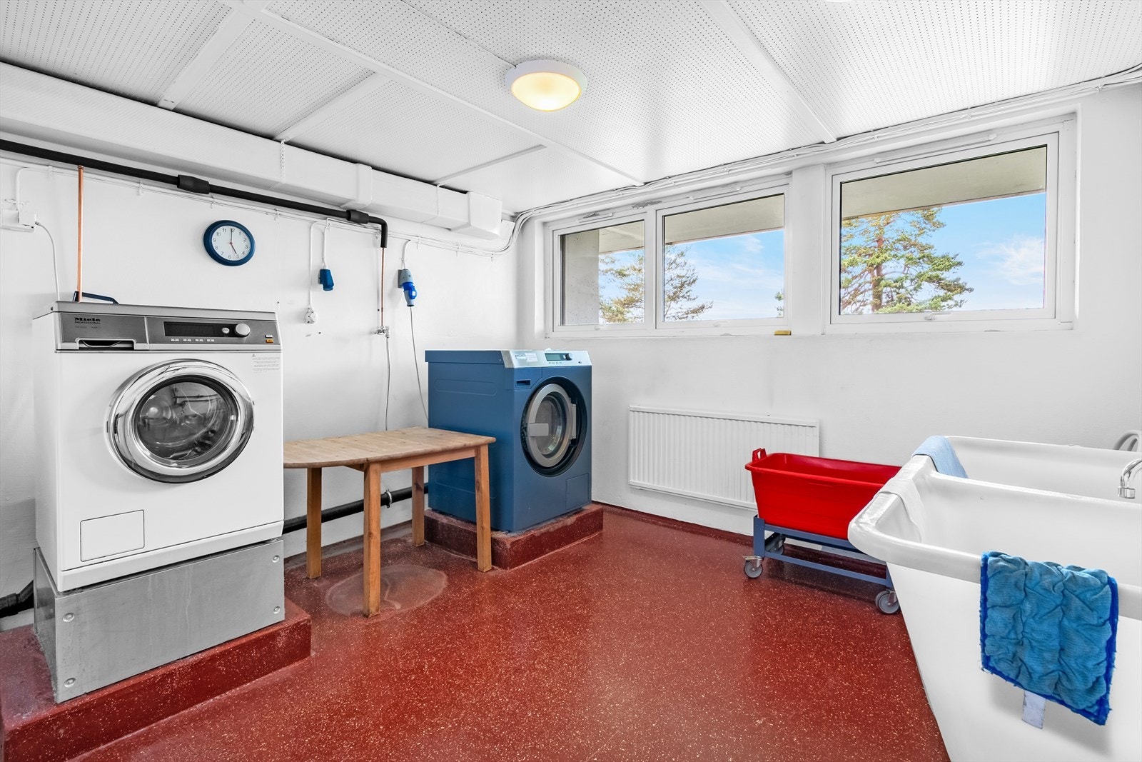 Det er flere fellesvaskerier i brl. Galleribilde