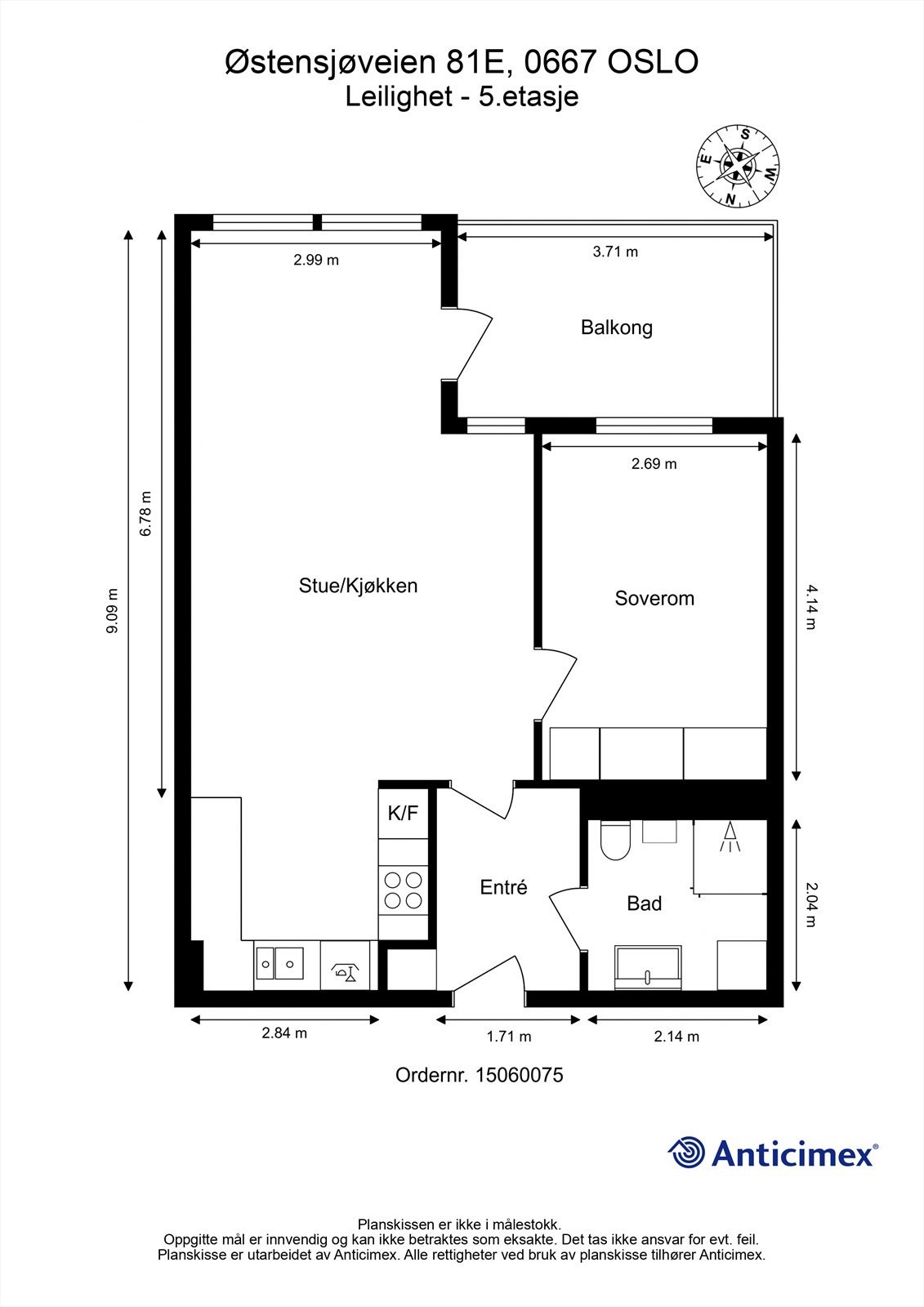Plantegning Galleribilde
